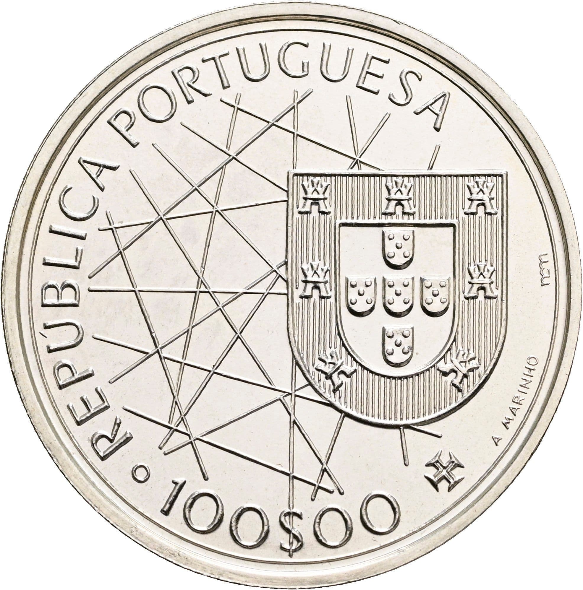 100 Escudos 1989 – Rückseite