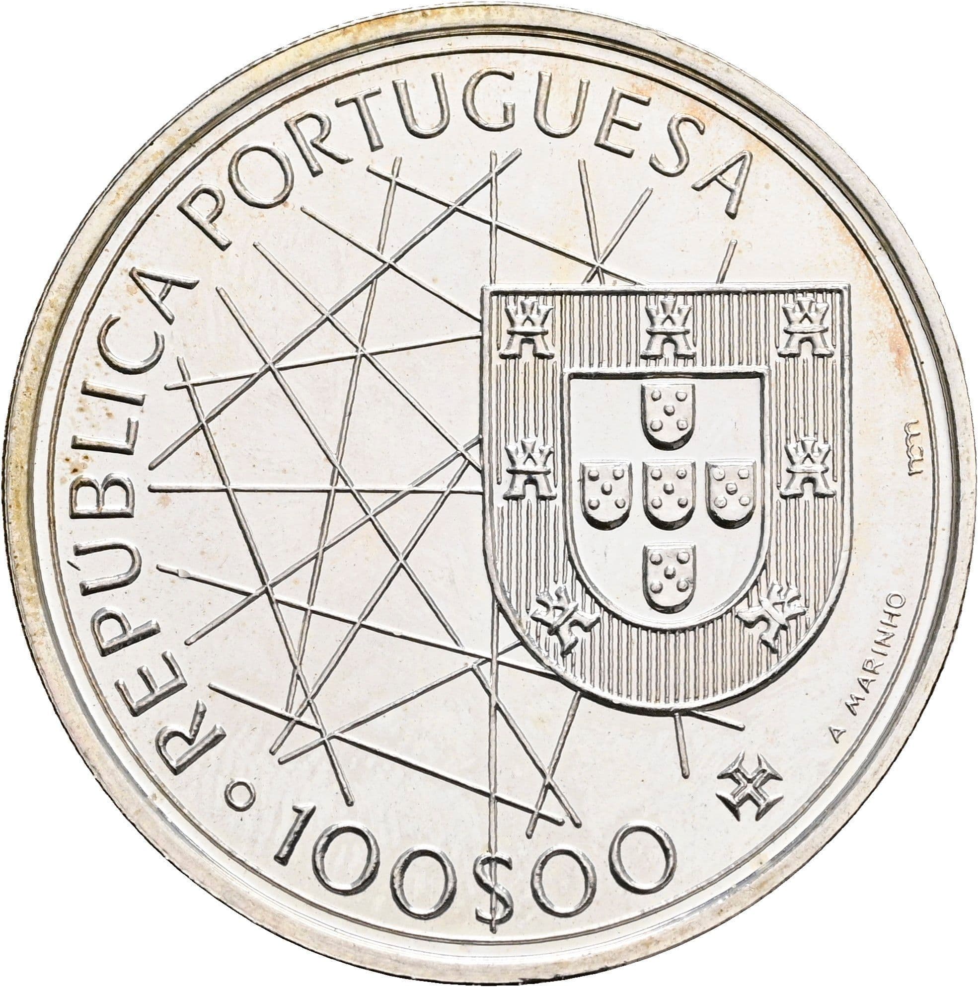 100 Escudos 1989 – Rückseite