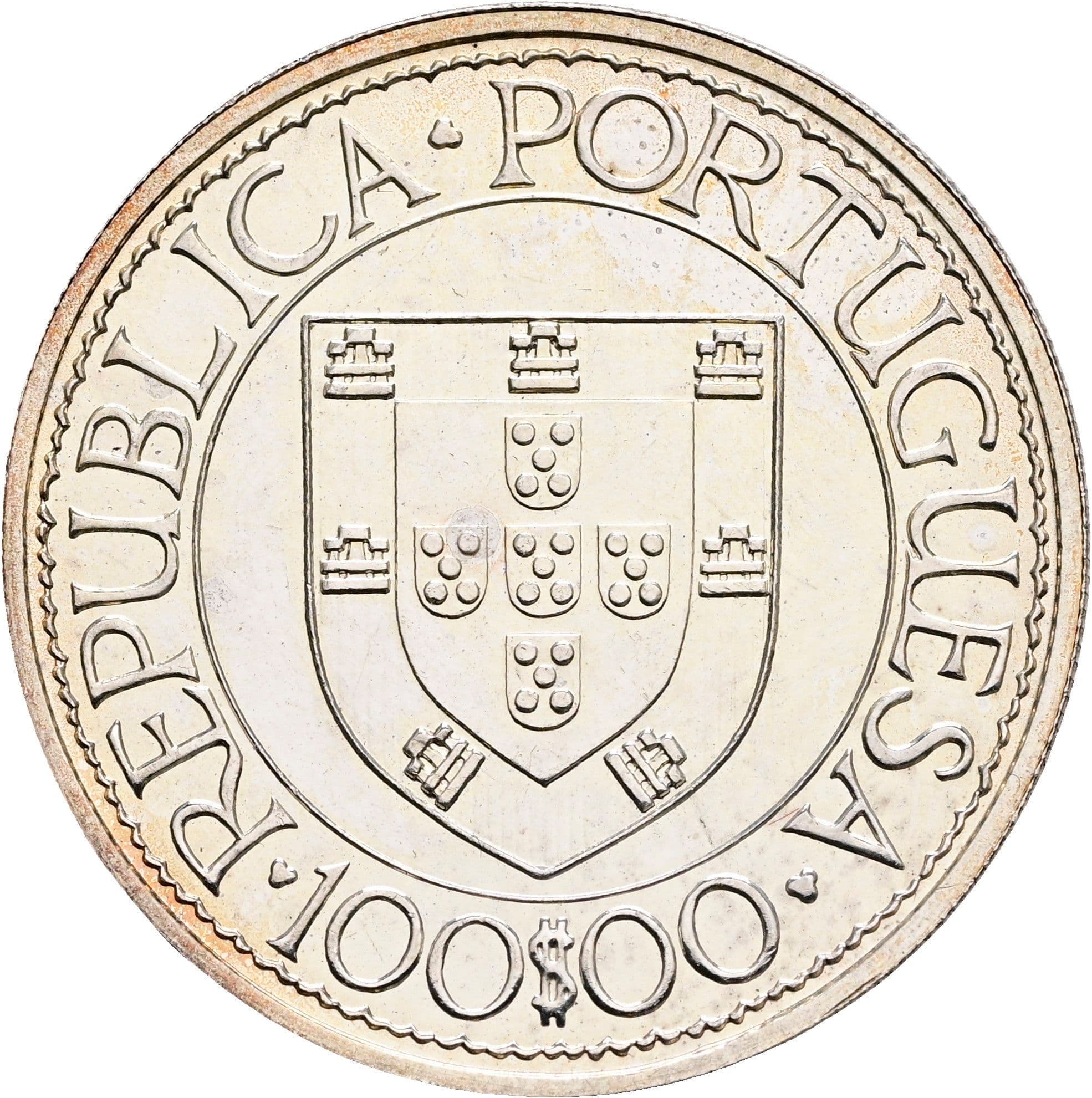 100 Escudos 1988 – Rückseite