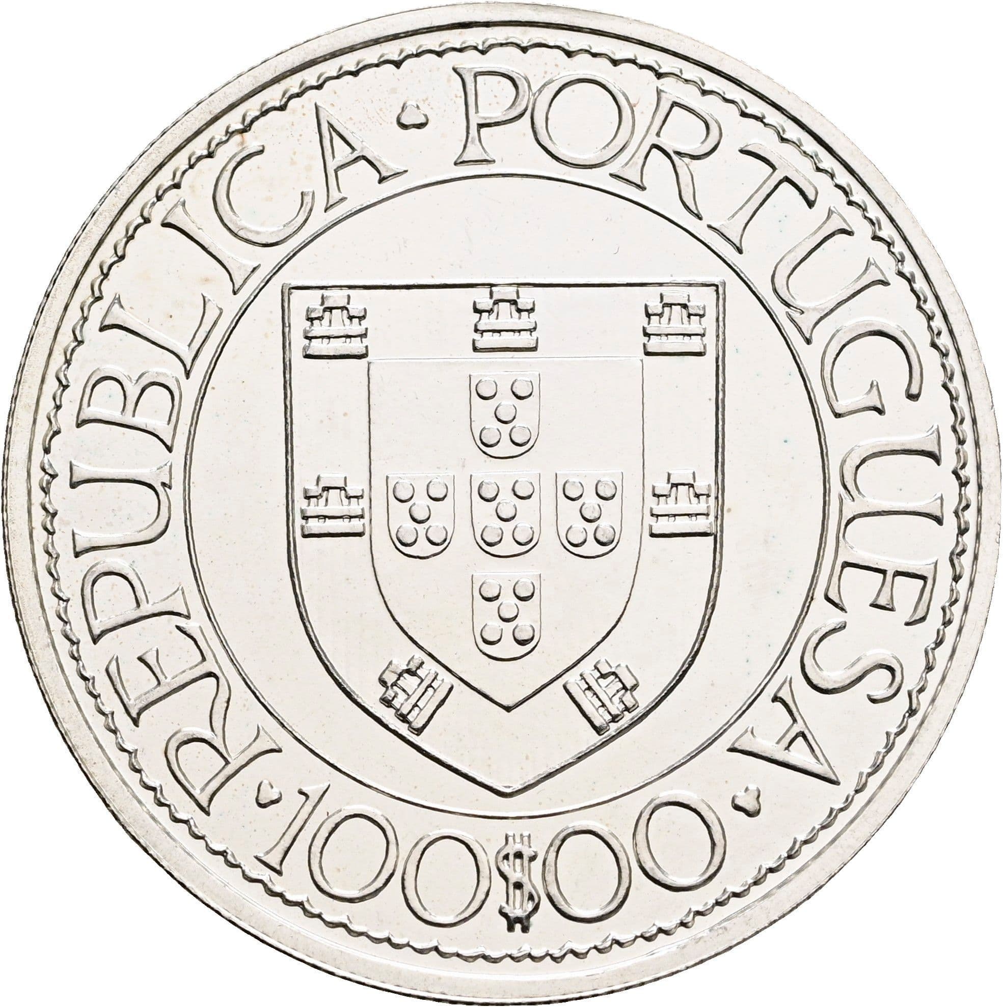100 Escudos 1988 – Rückseite