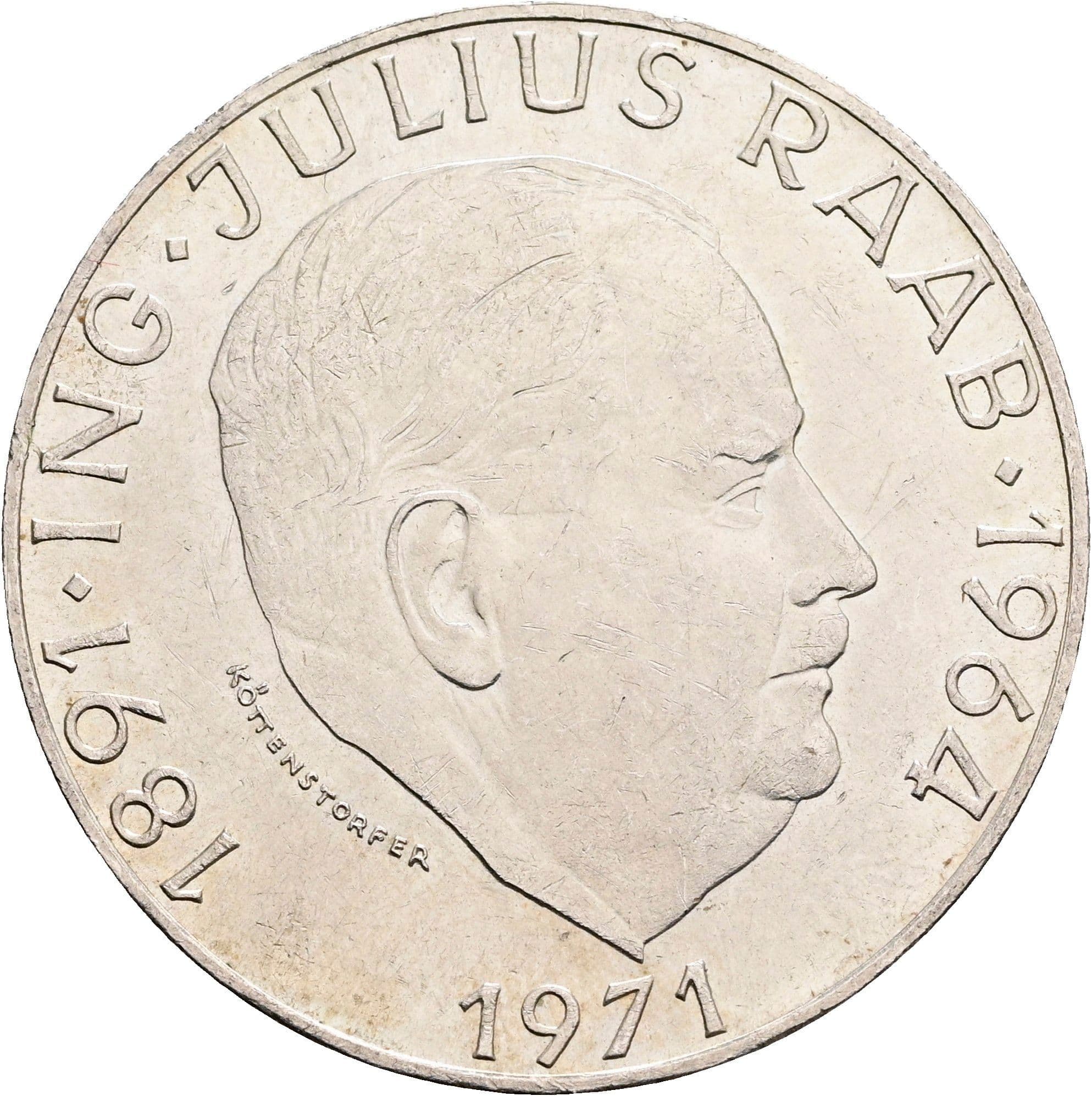 50 Schilling 1971 – Vorderseite