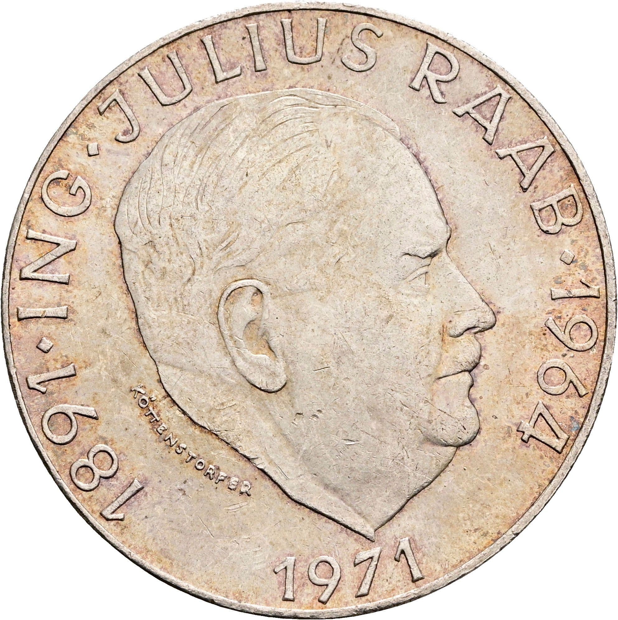 50 Schilling 1971 – Vorderseite