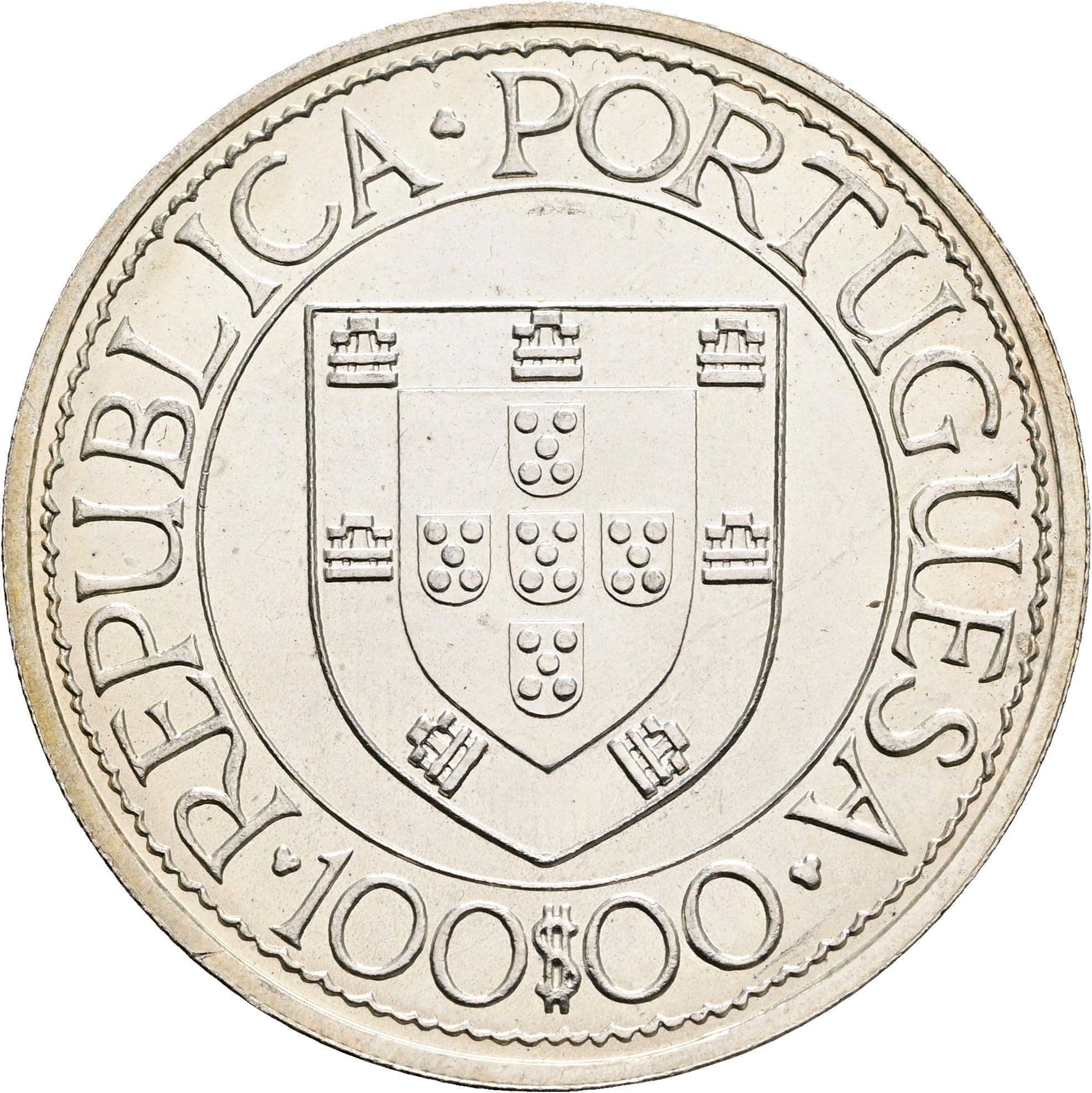 100 Escudos 1988 – Rückseite