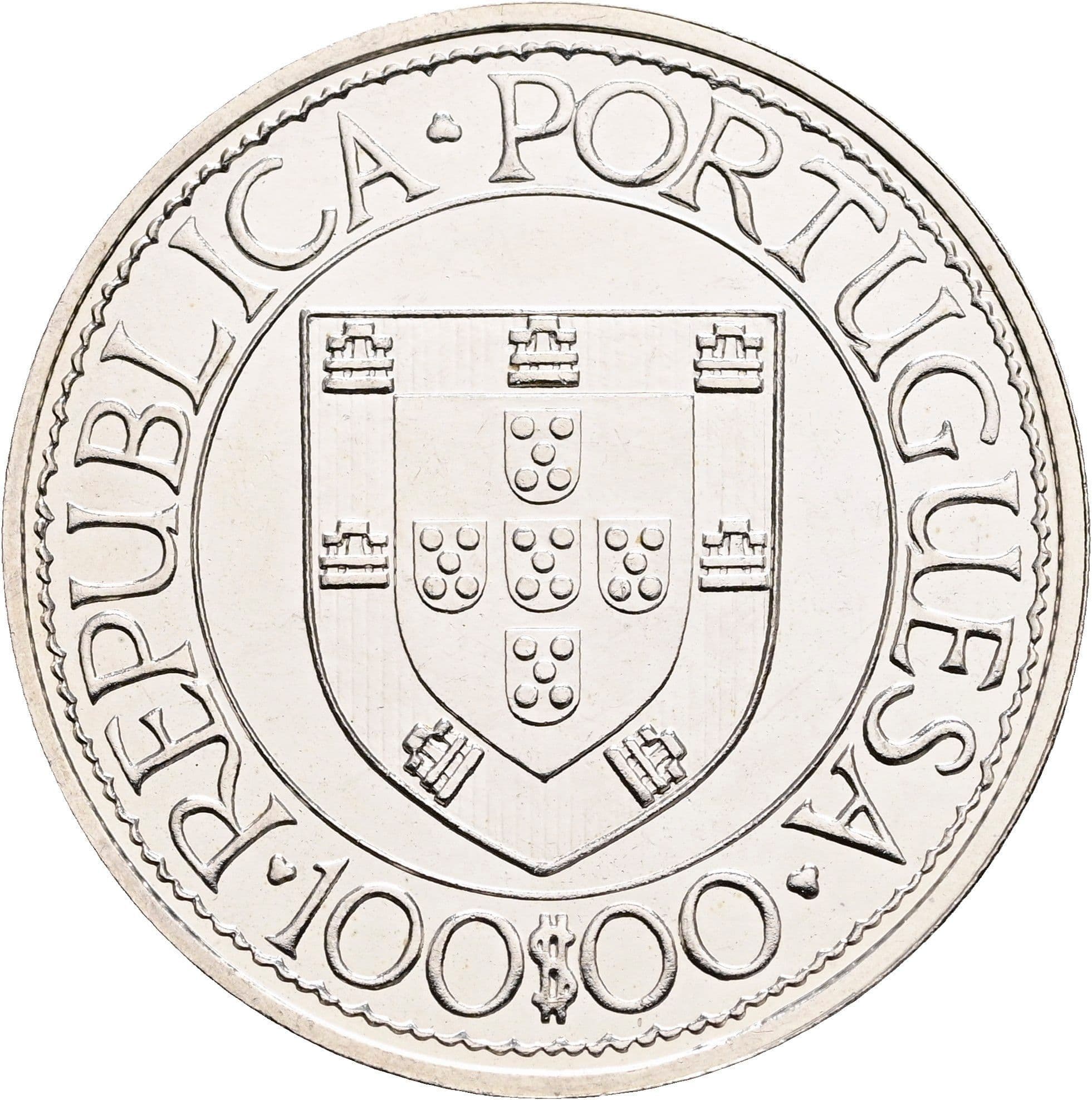 100 Escudos 1988 – Rückseite