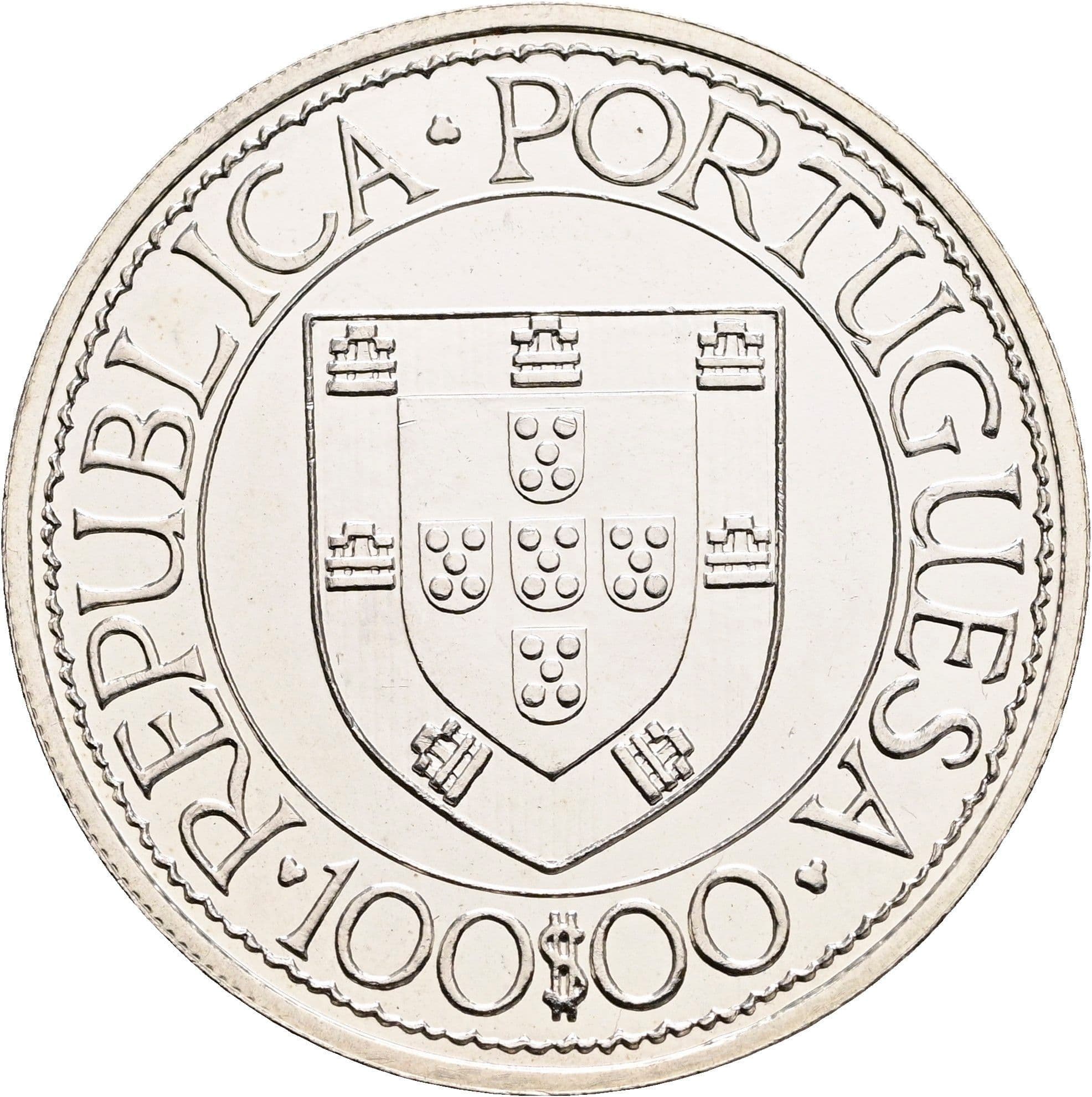 100 Escudos 1988 – Rückseite