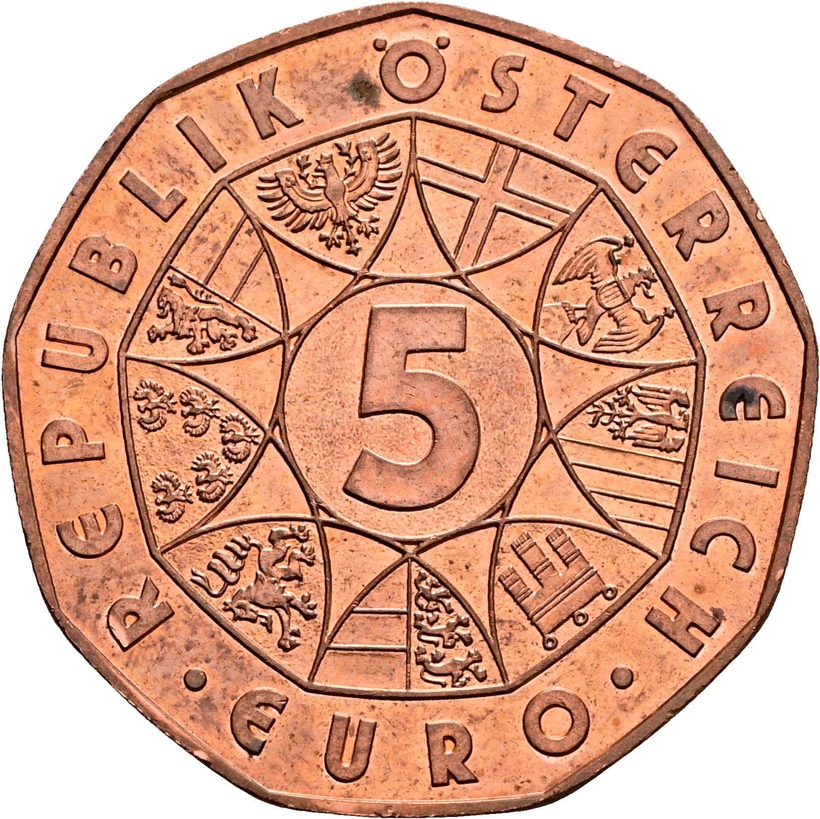 5 Euro 2012 – Vorderseite