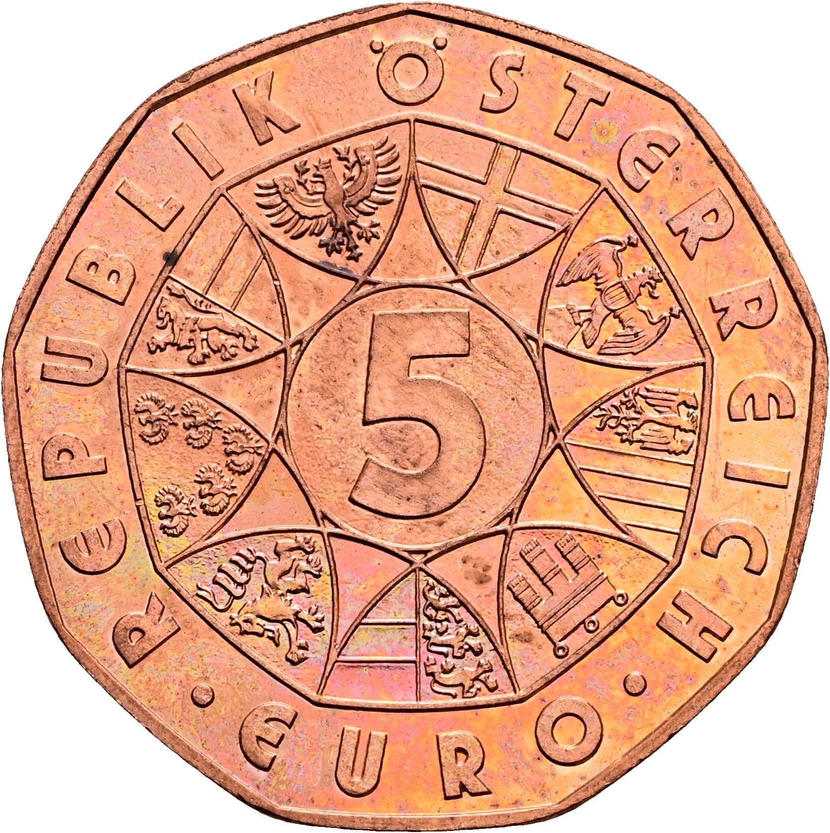 5 Euro 2012 – Vorderseite