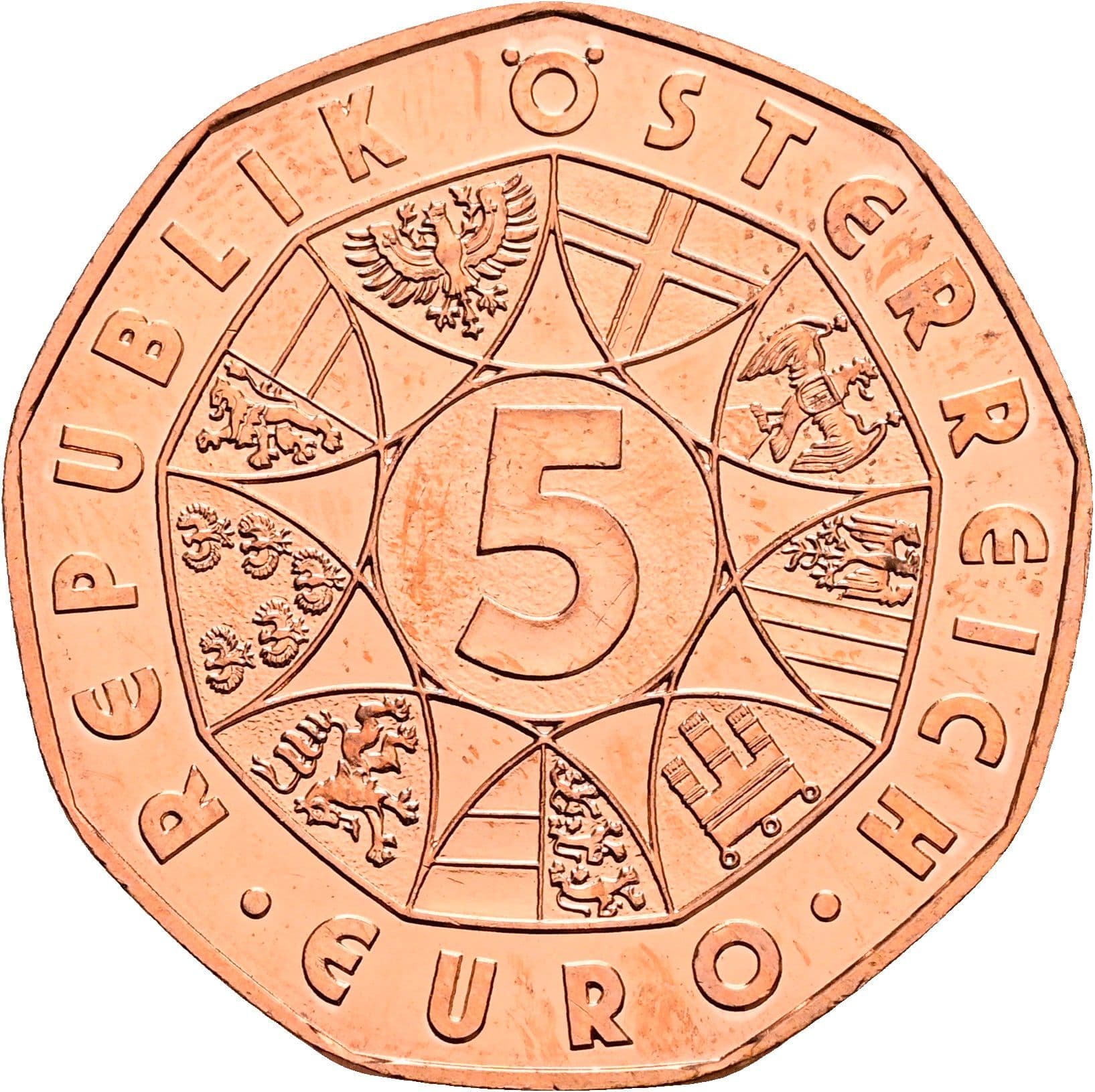 5 Euro 2012 – Vorderseite