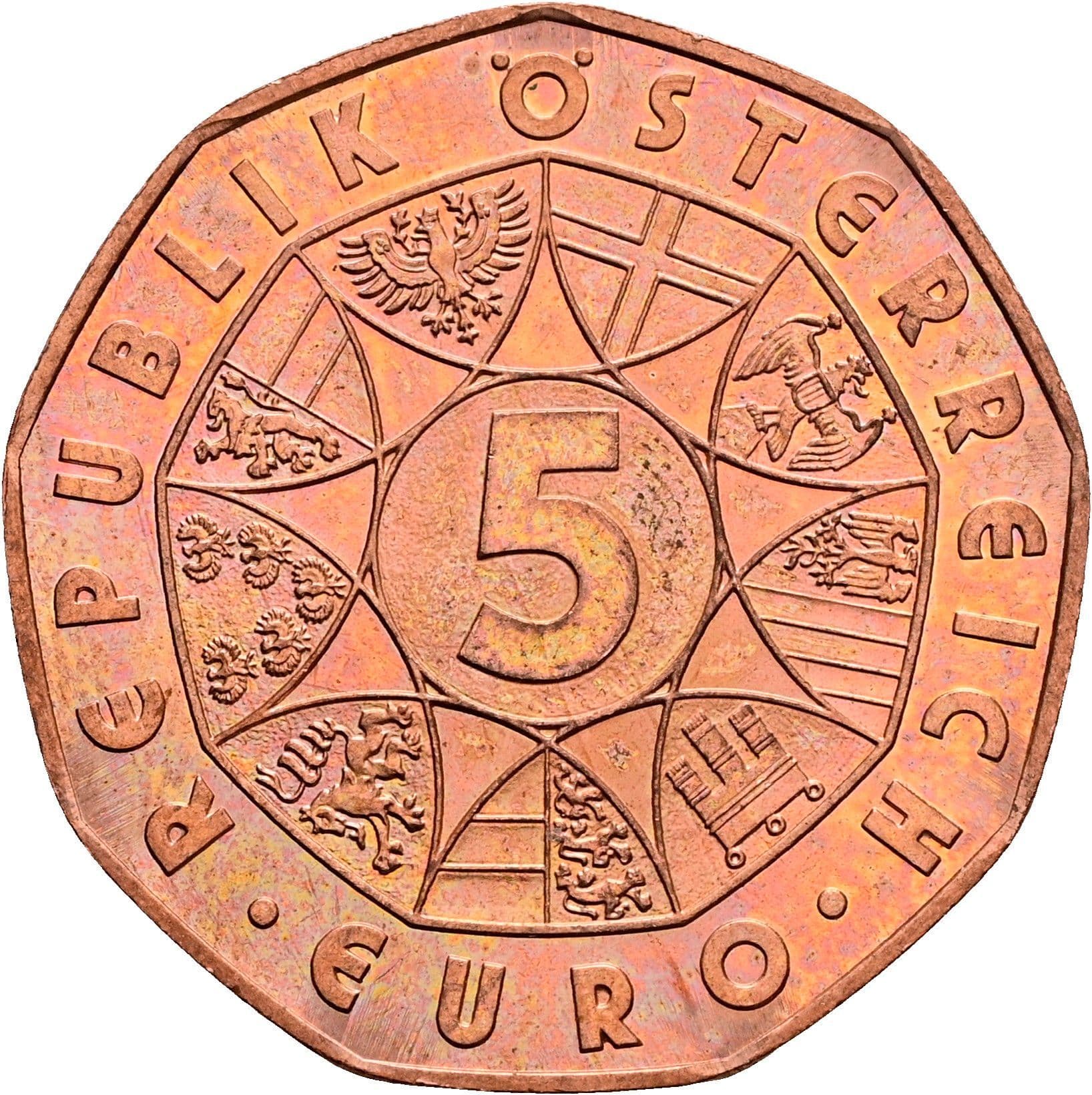 5 Euro 2012 – Vorderseite