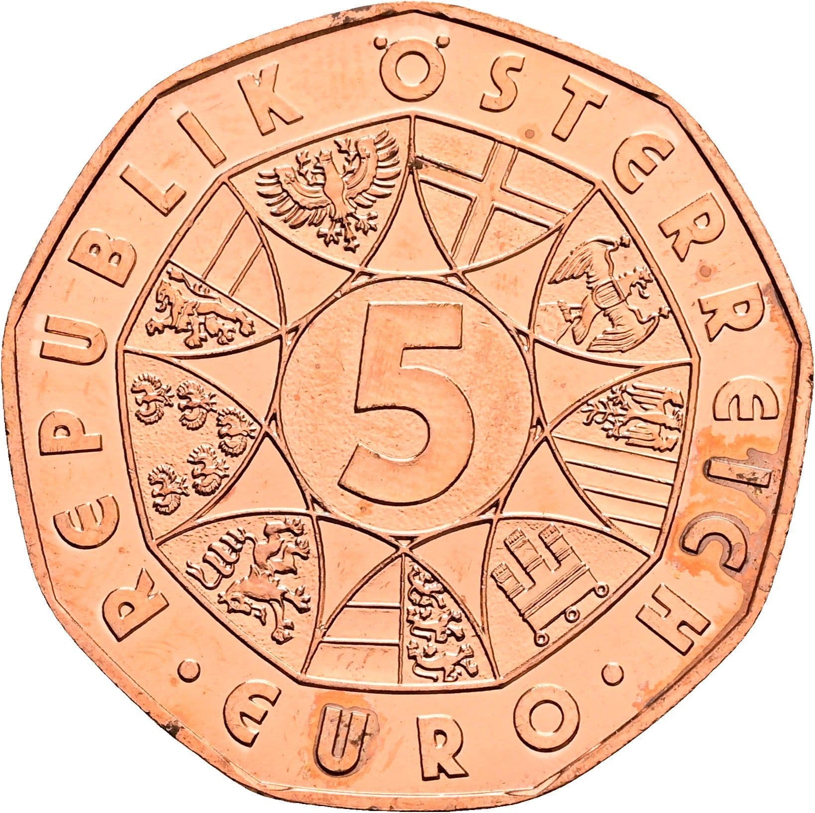 5 Euro 2012 – Vorderseite