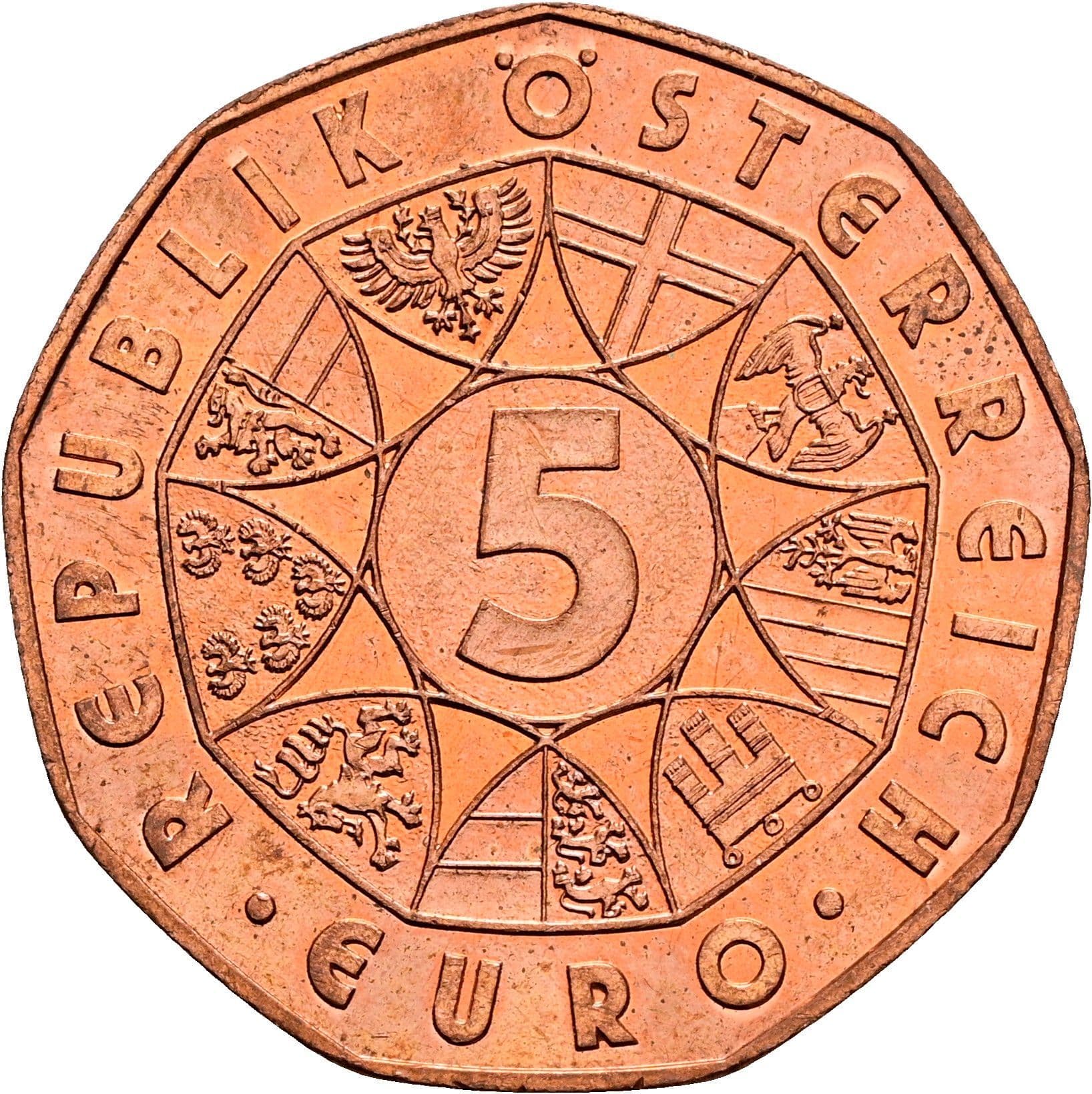 5 Euro 2012 – Vorderseite