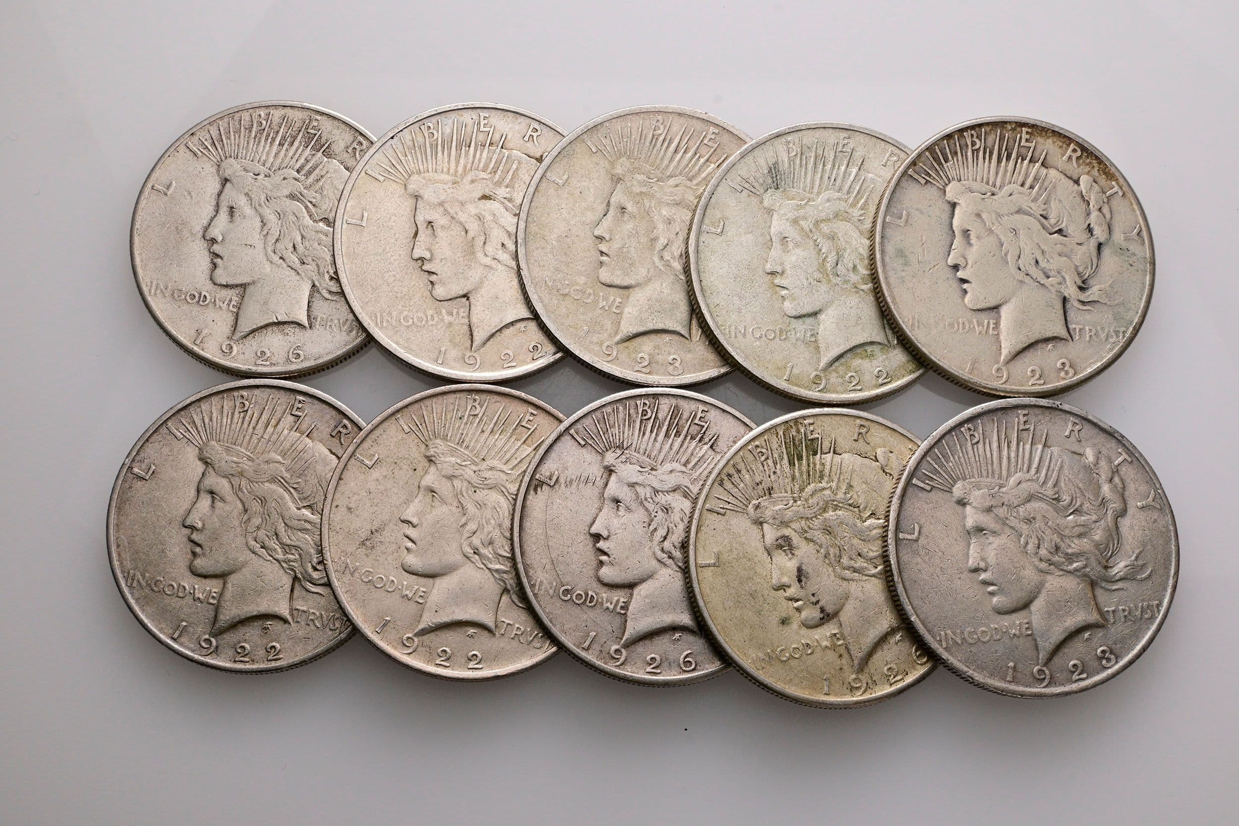 Lot 10 Stück Liberty Dollars