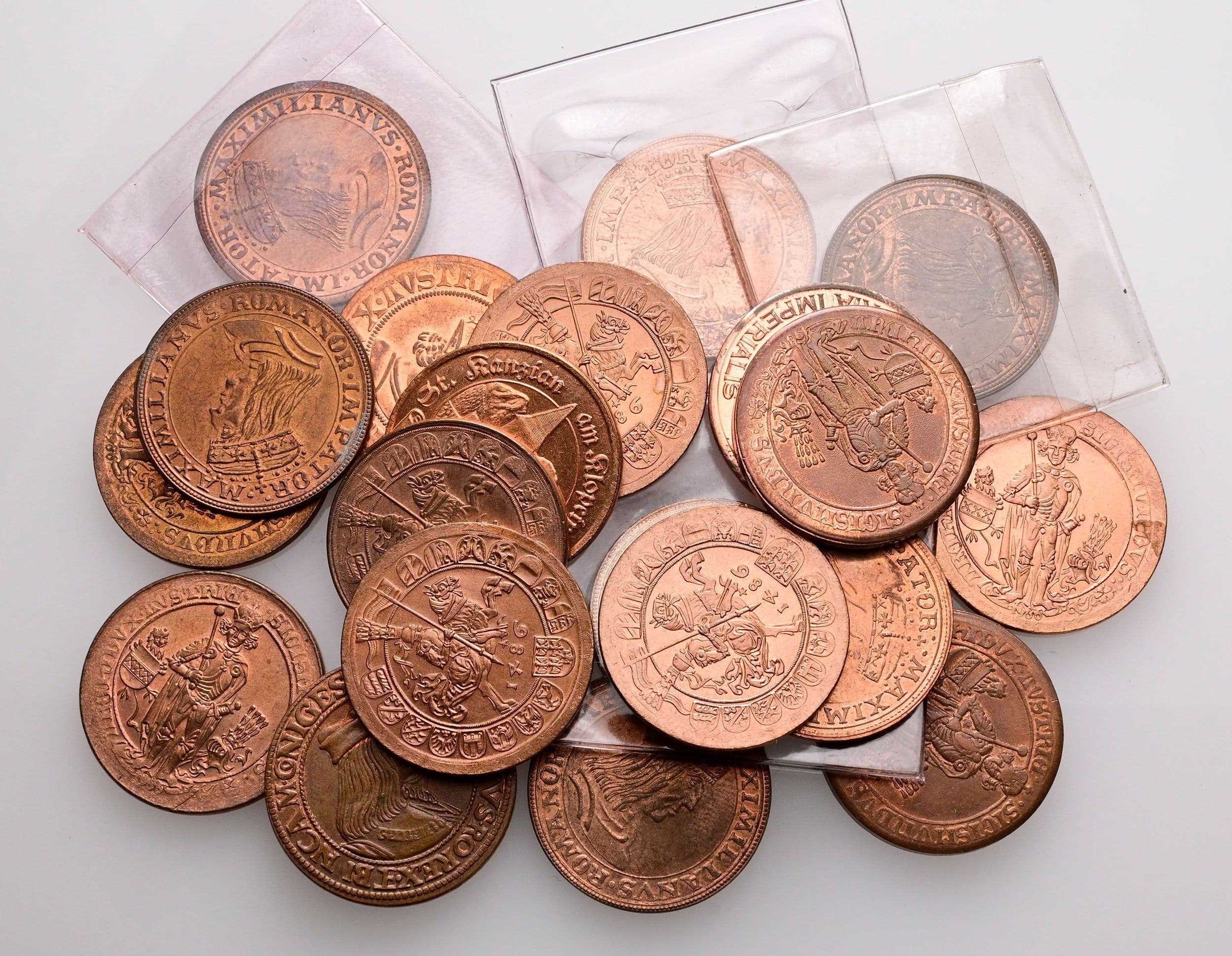 Lot 20 Stück moderne Motivabschläge von Haller Münzen