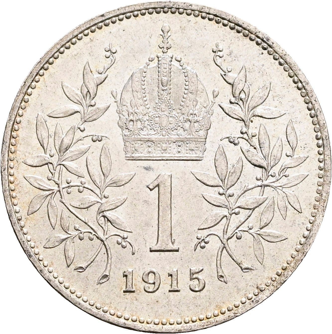 1 Krone Franz Joseph I. 1848-1916 1915 – Rückseite