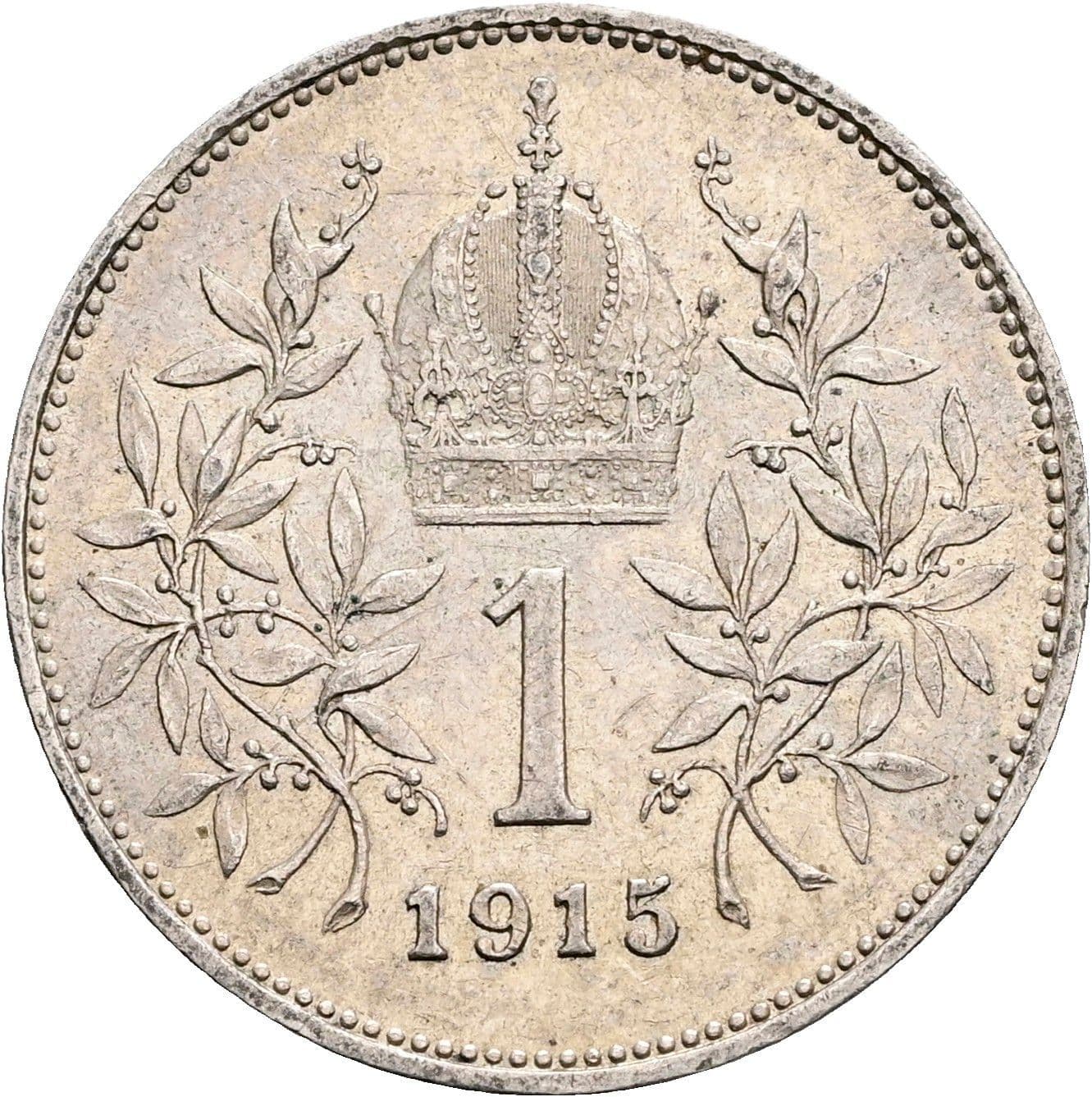 1 Krone Franz Joseph I. 1848-1916 1915 – Rückseite