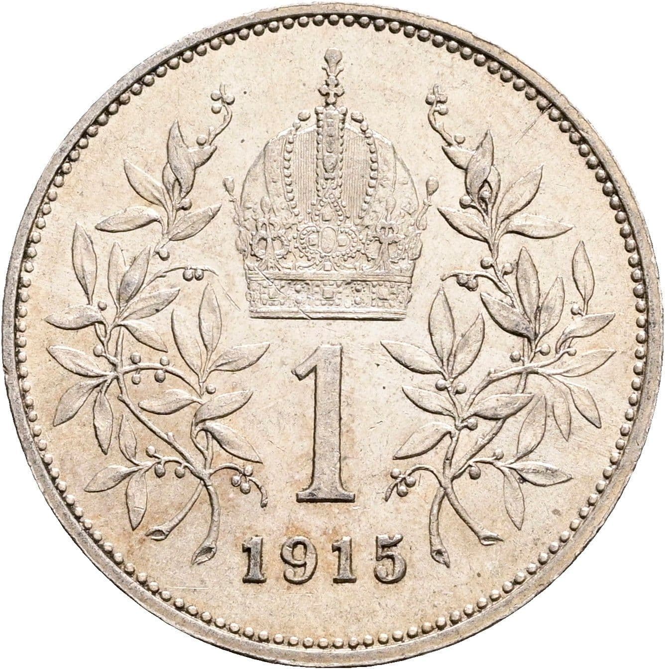 1 Krone Franz Joseph I. 1848-1916 1915 – Rückseite