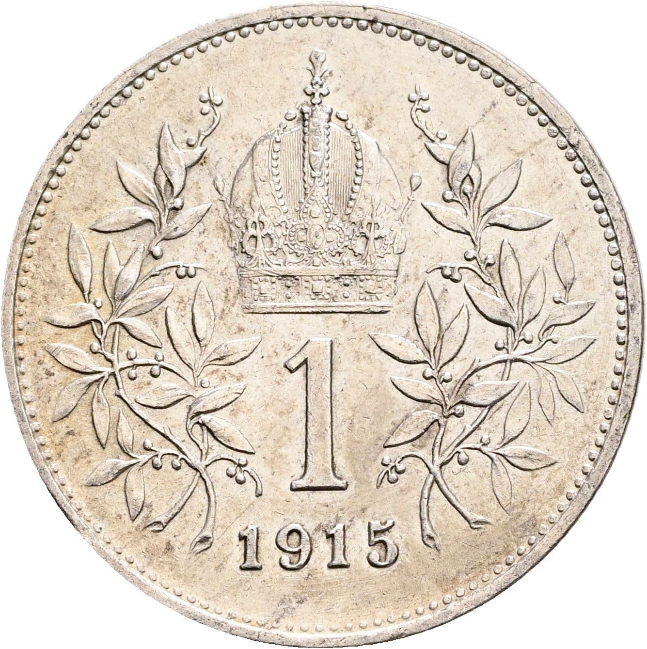 1 Krone Franz Joseph I. 1848-1916 1915 – Rückseite