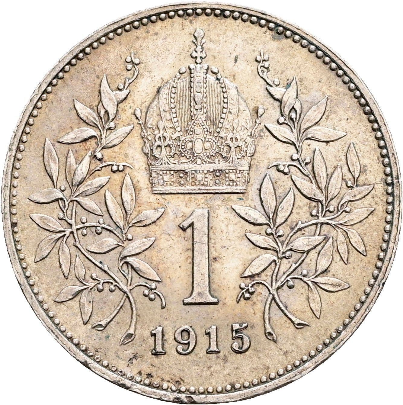1 Krone Franz Joseph I. 1848-1916 1915 – Rückseite
