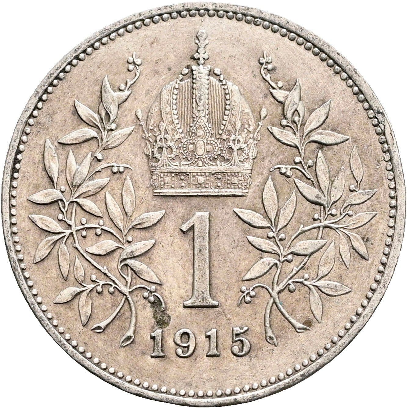 1 Krone Franz Joseph I. 1848-1916 1915 – Rückseite