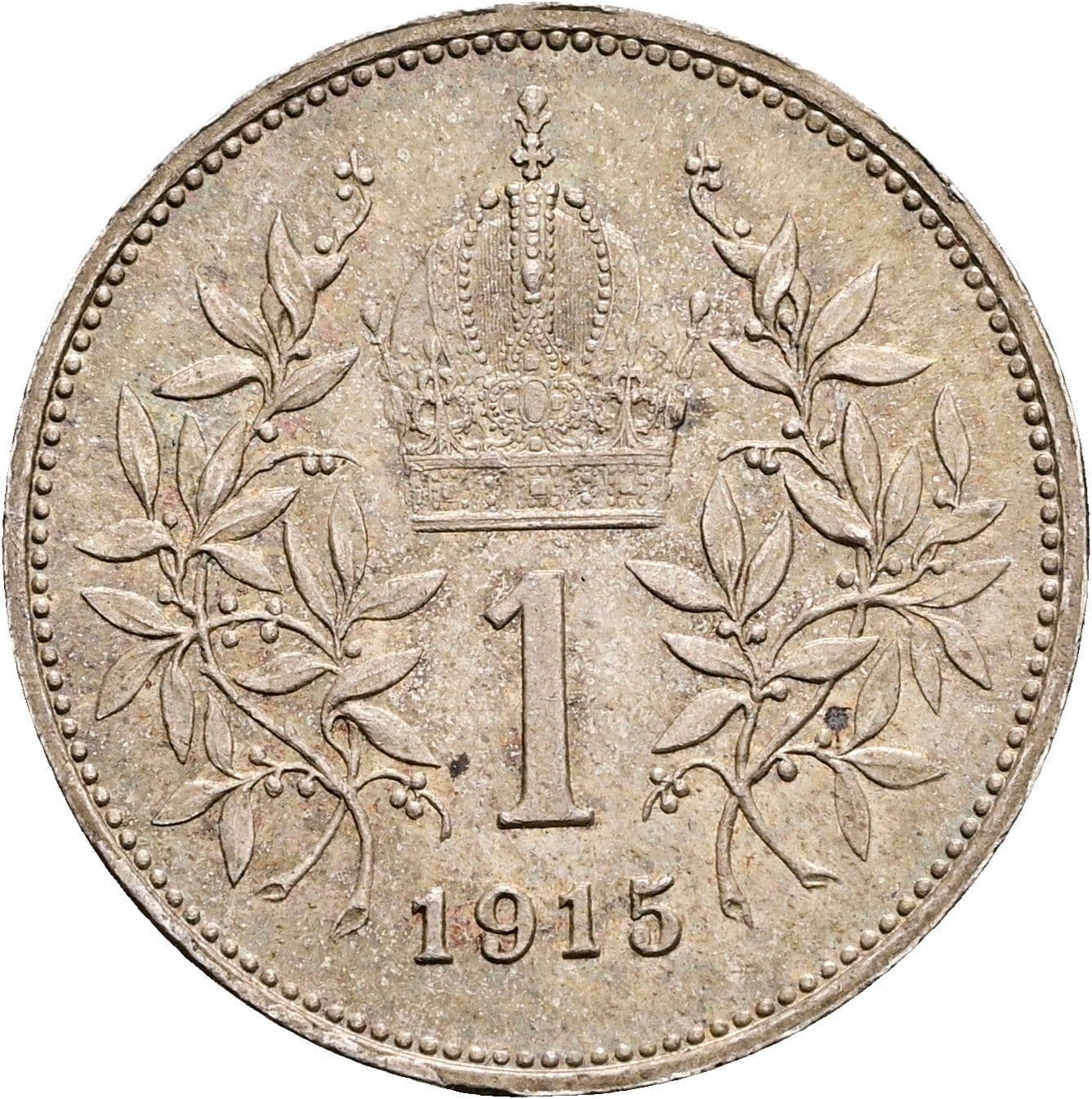 1 Krone Franz Joseph I. 1848-1916 1915 – Rückseite