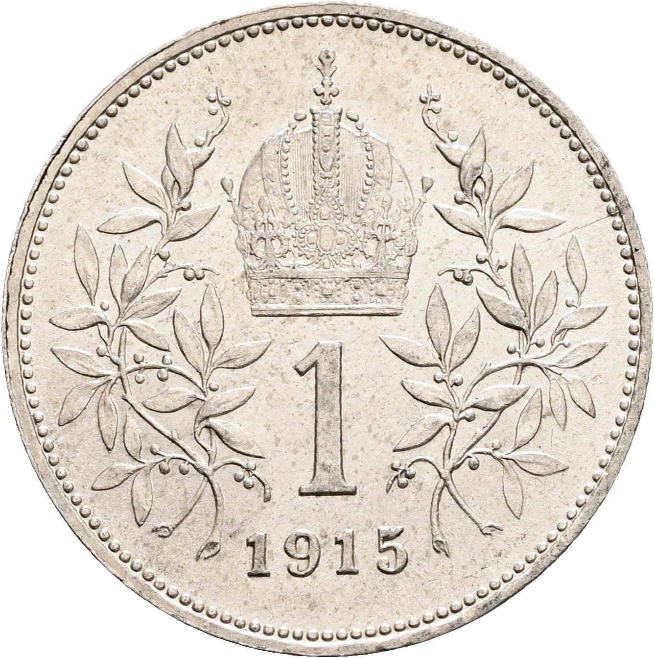 1 Krone Franz Joseph I. 1848-1916 1915 – Rückseite