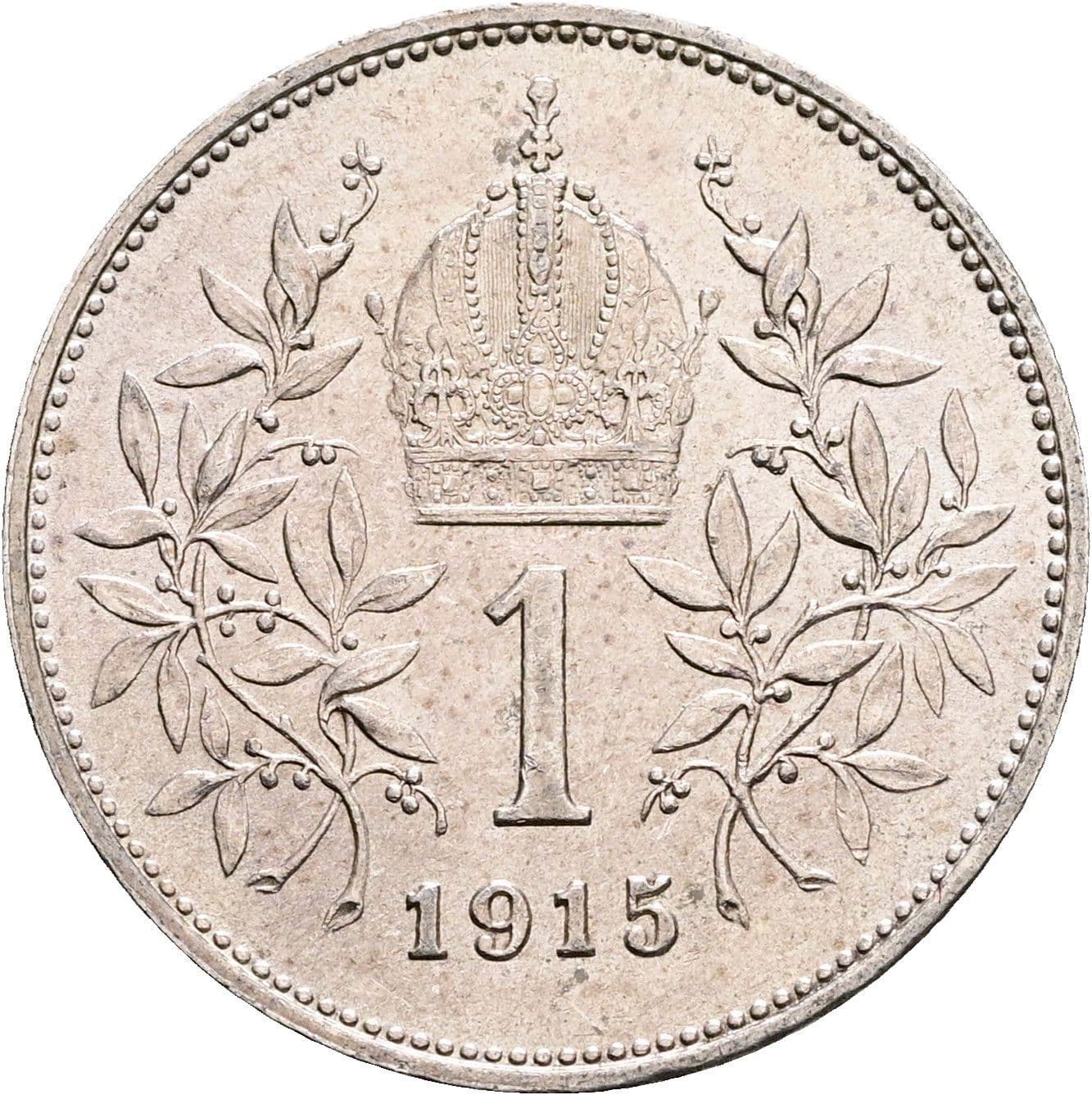 1 Krone Franz Joseph I. 1848-1916 1915 – Rückseite