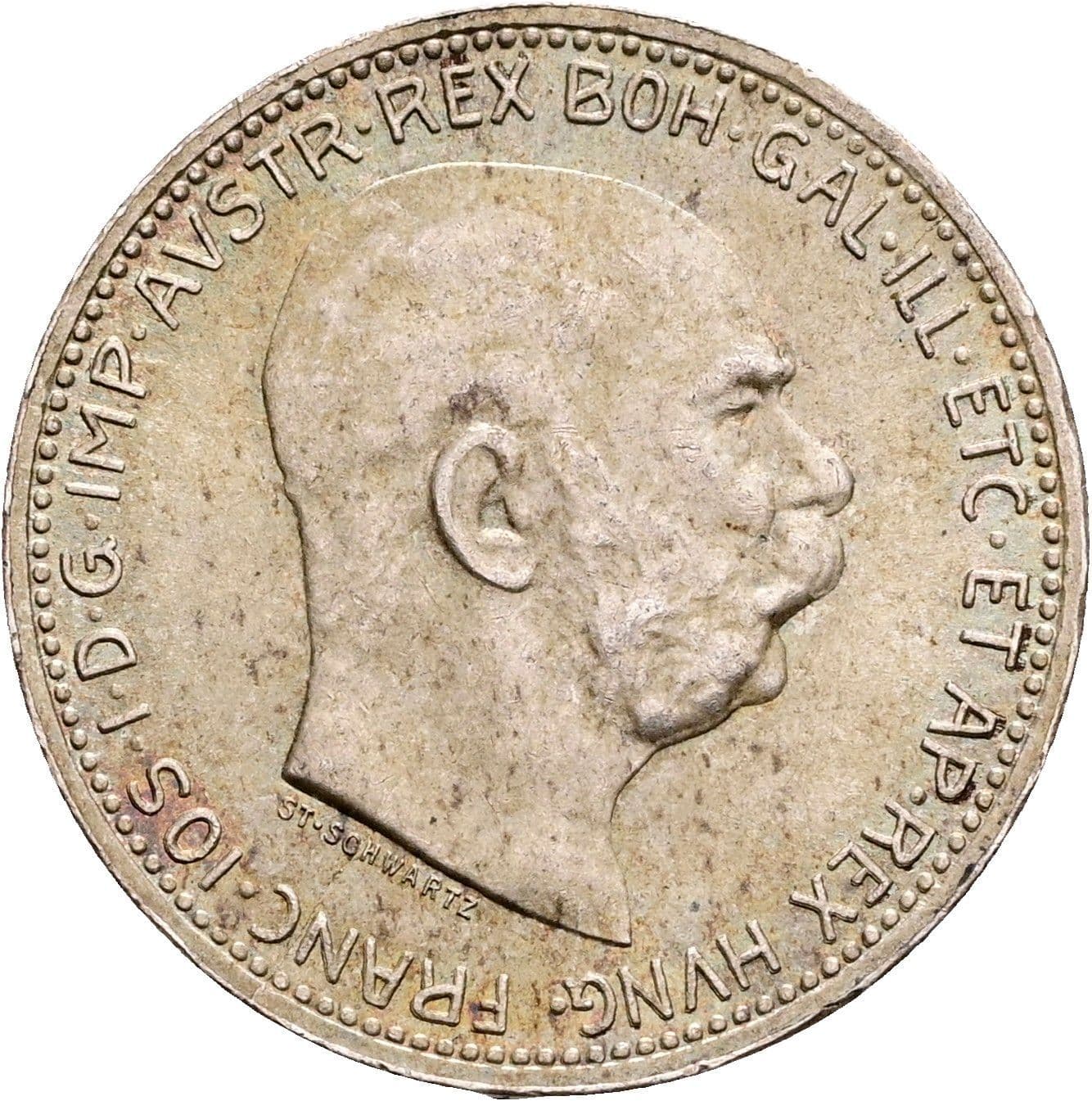 1 Krone Franz Joseph I. 1848-1916 1916 – Vorderseite