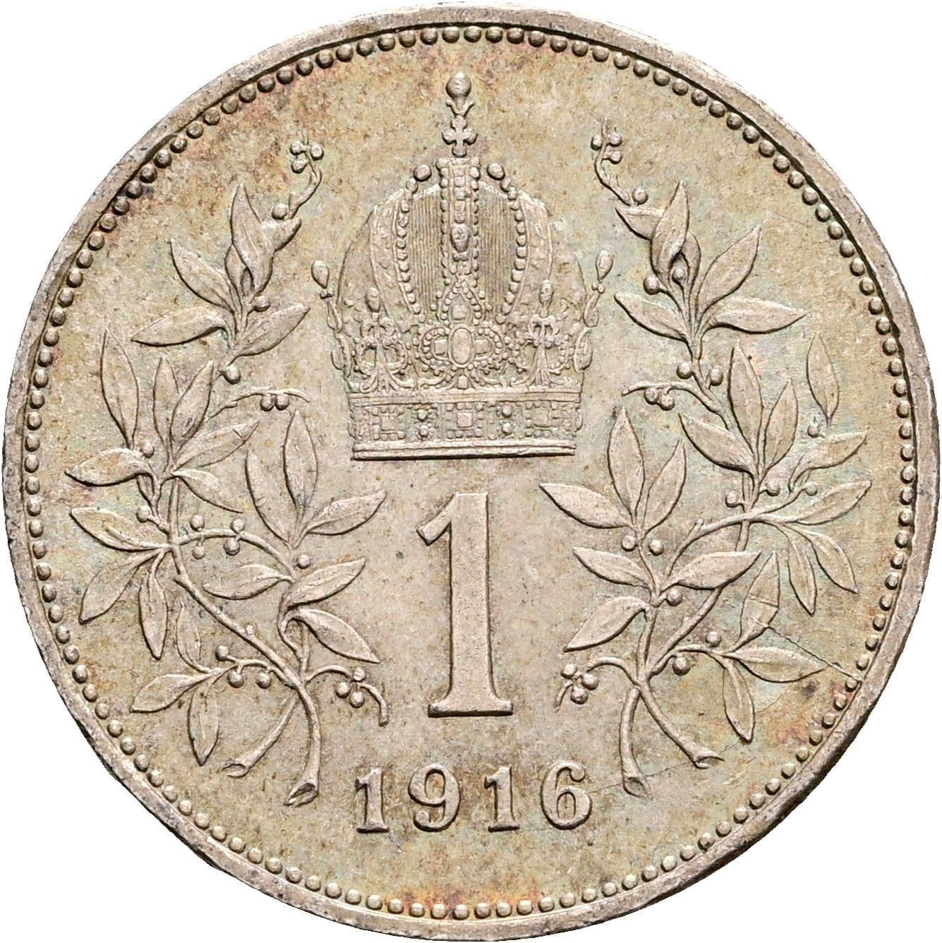1 Krone Franz Joseph I. 1848-1916 1916 – Rückseite
