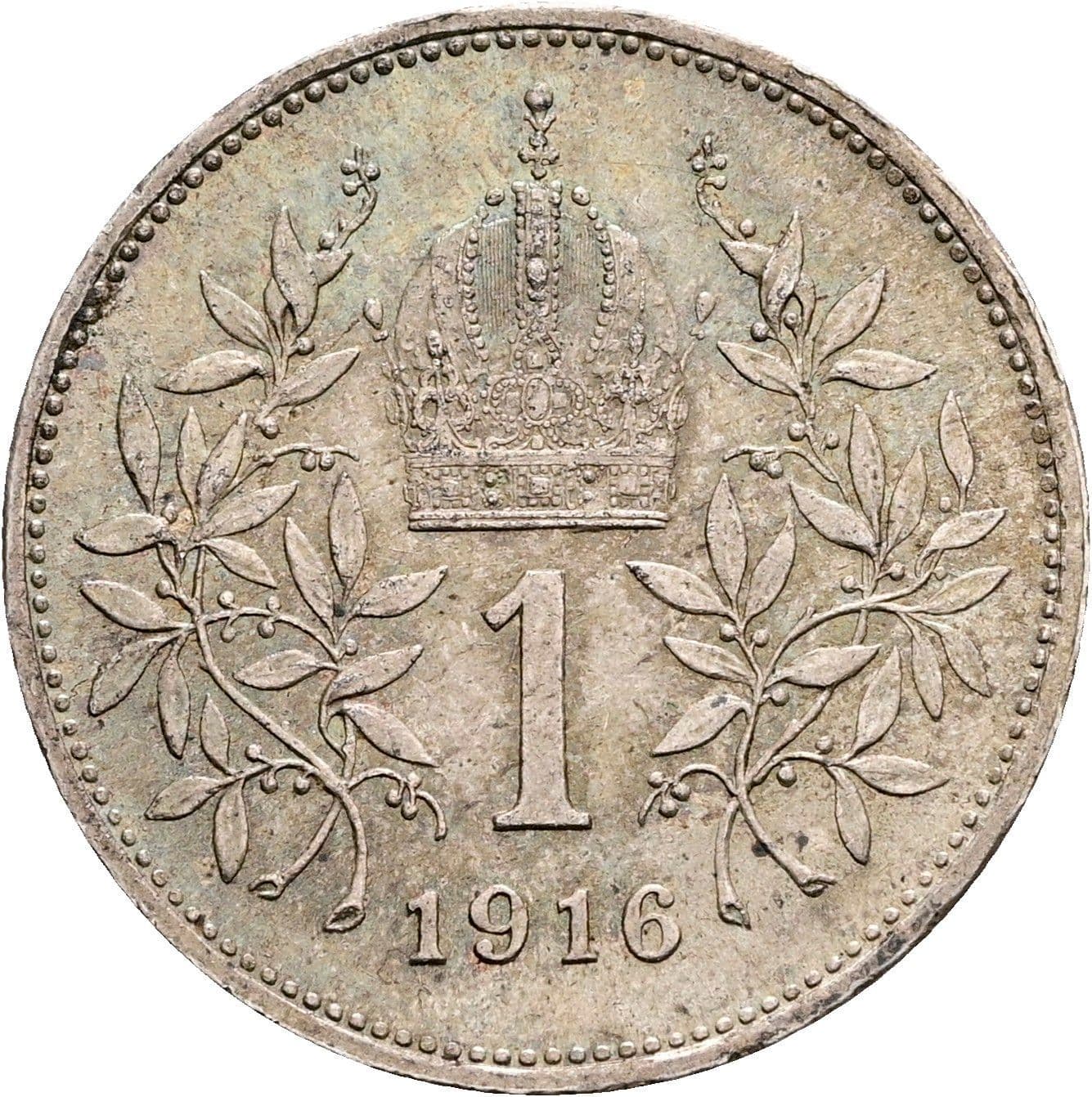 1 Krone Franz Joseph I. 1848-1916 1916 – Rückseite