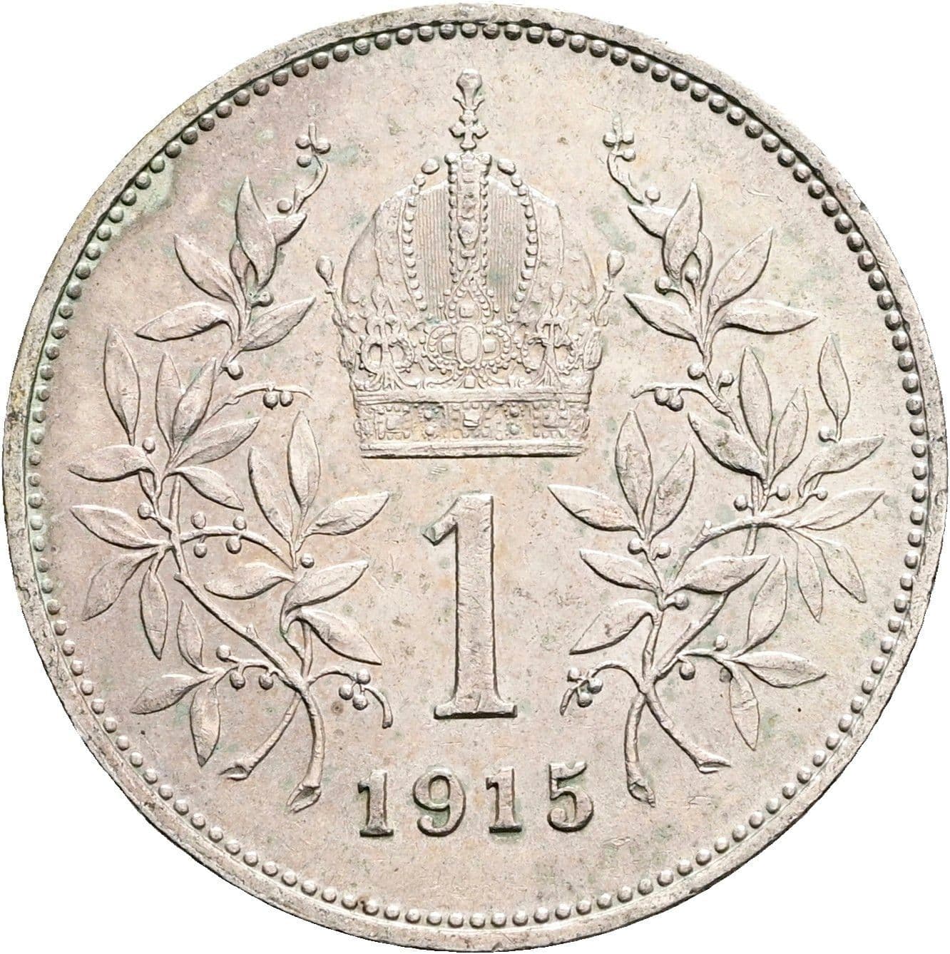 1 Krone Franz Joseph I. 1848-1916 1915 – Rückseite