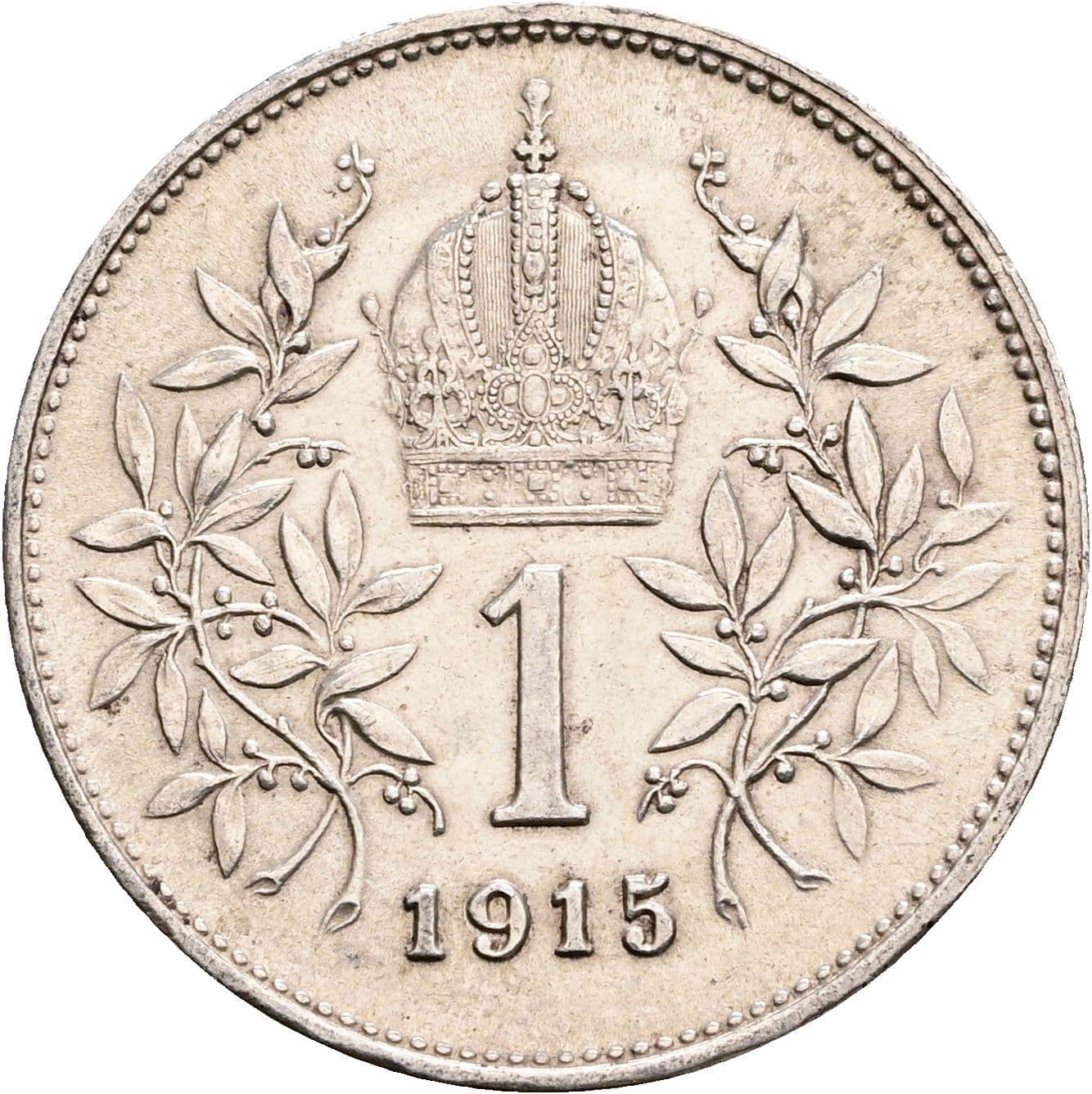1 Krone Franz Joseph I. 1848-1916 1915 – Rückseite