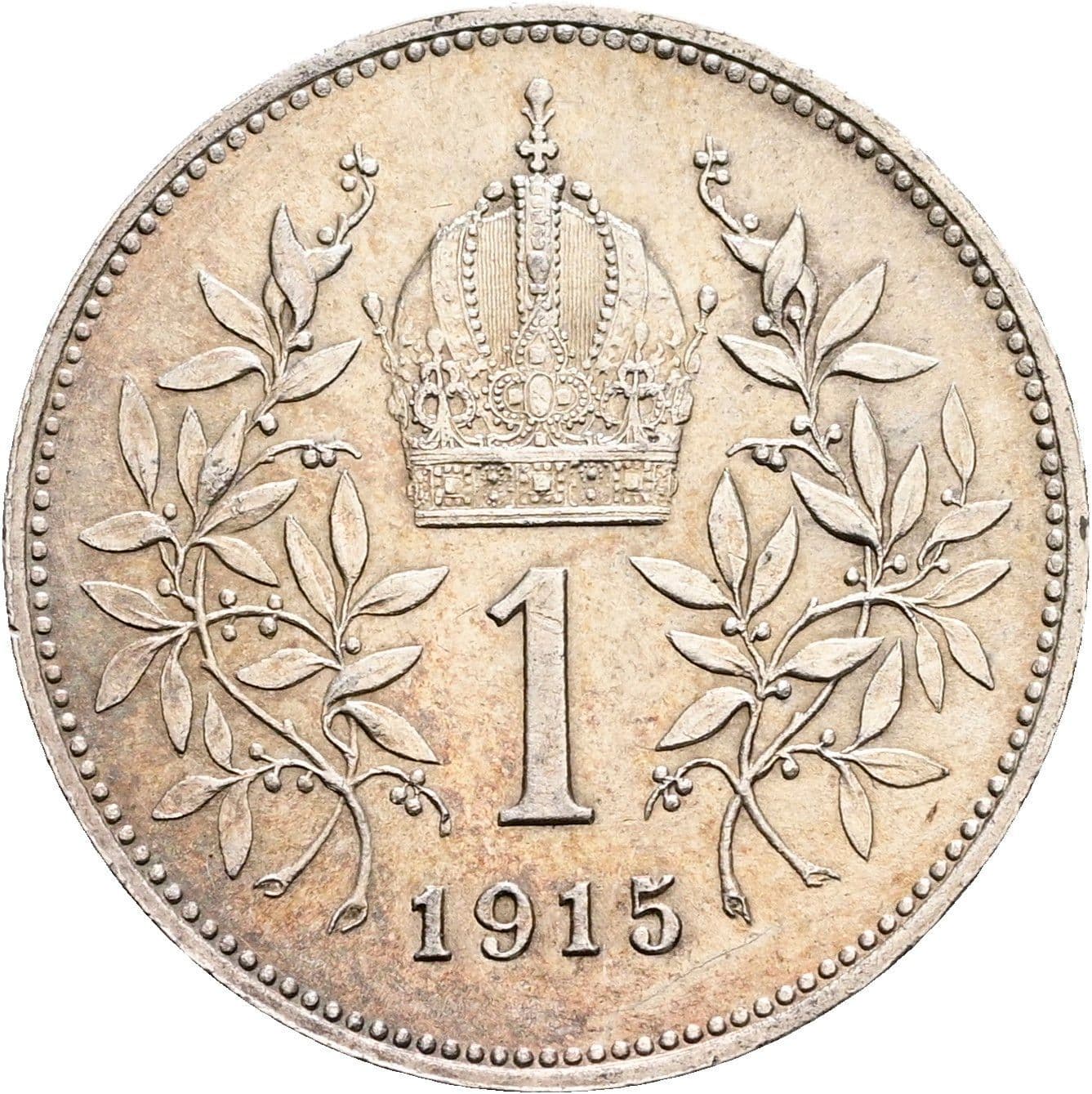 1 Krone Franz Joseph I. 1848-1916 1915 – Rückseite