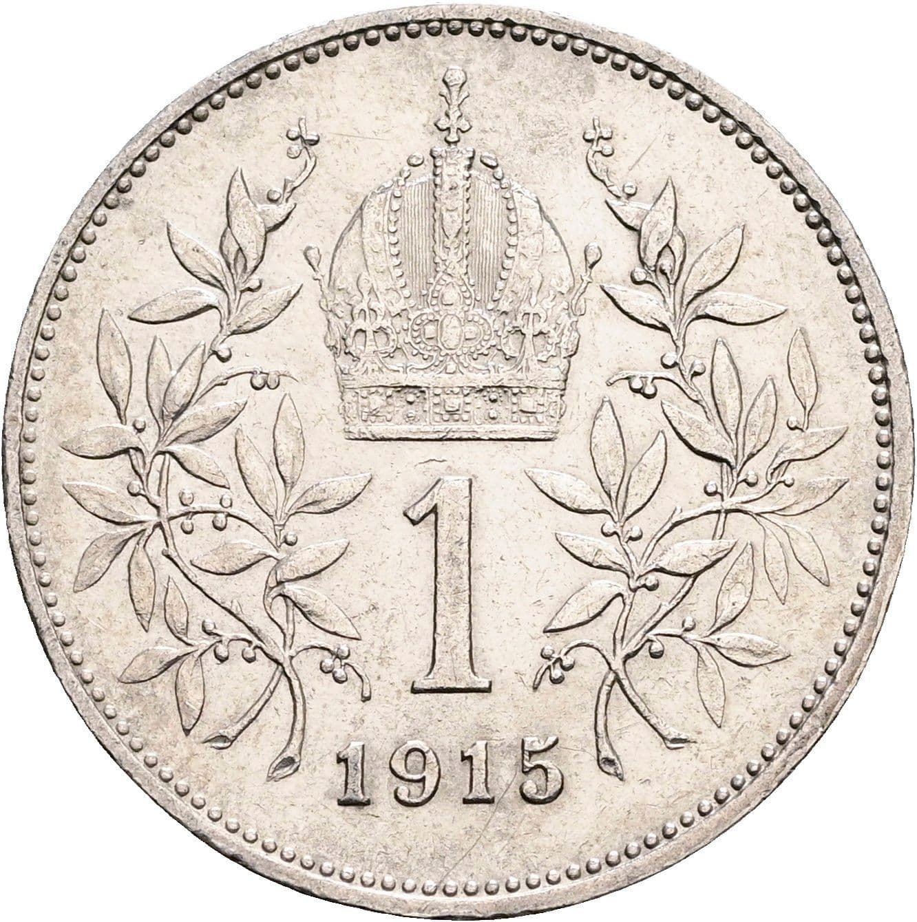 1 Krone Franz Joseph I. 1848-1916 1915 – Rückseite