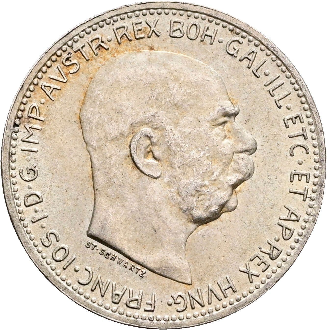 1 Krone Franz Joseph I. 1848-1916 1915 – Vorderseite