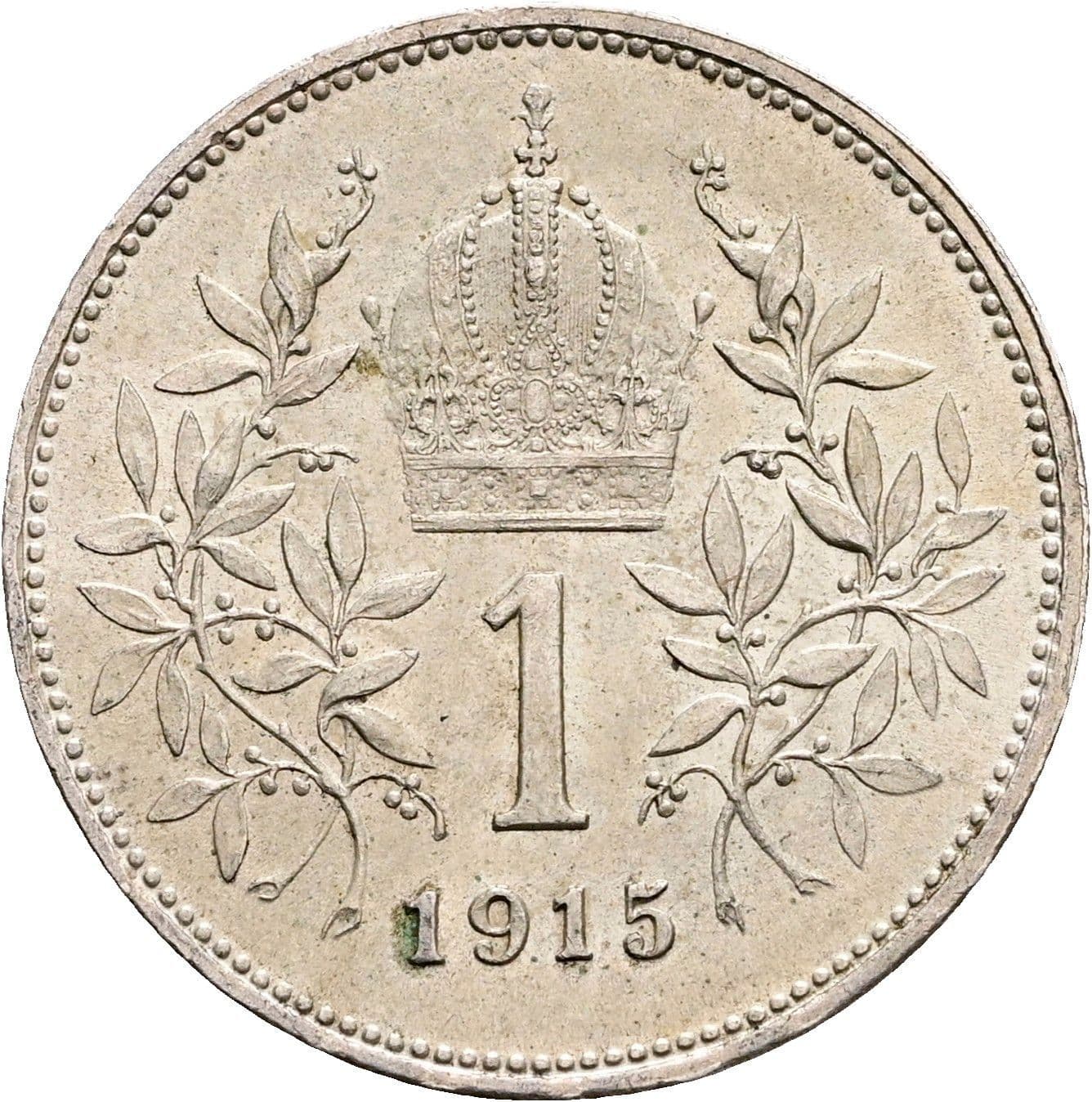 1 Krone Franz Joseph I. 1848-1916 1915 – Rückseite