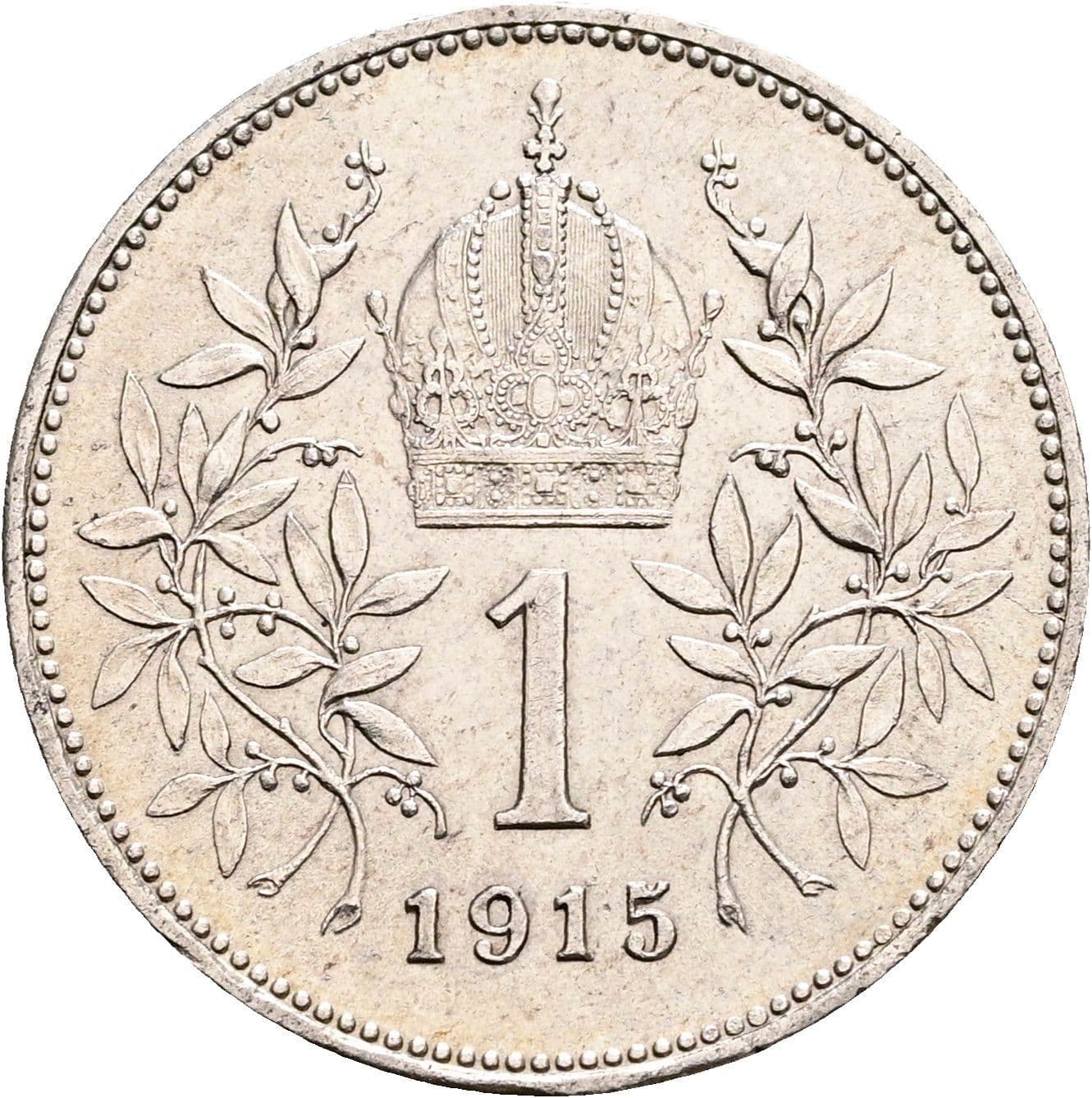 1 Krone Franz Joseph I. 1848-1916 1915 – Rückseite