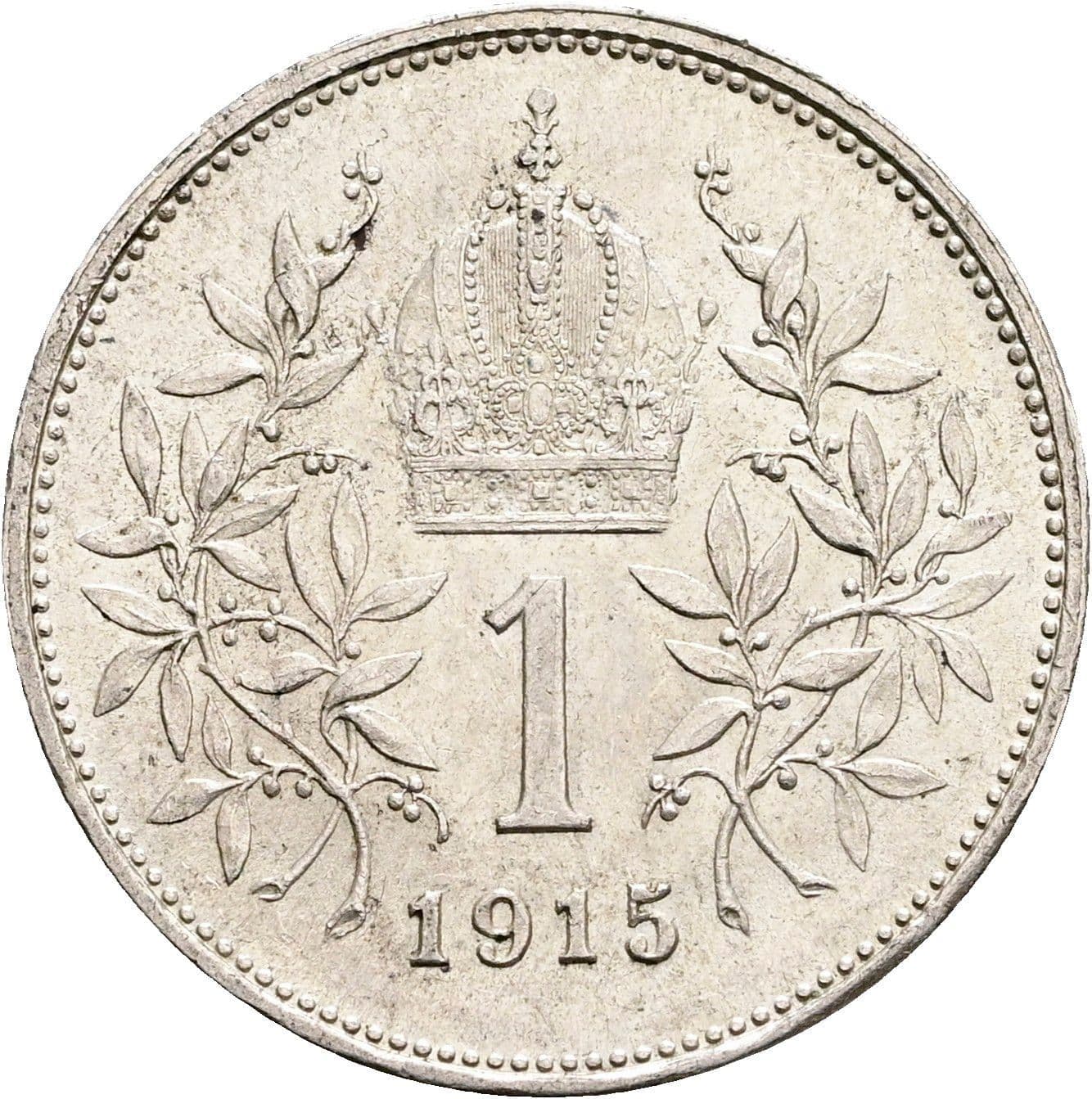 1 Krone Franz Joseph I. 1848-1916 1915 – Rückseite