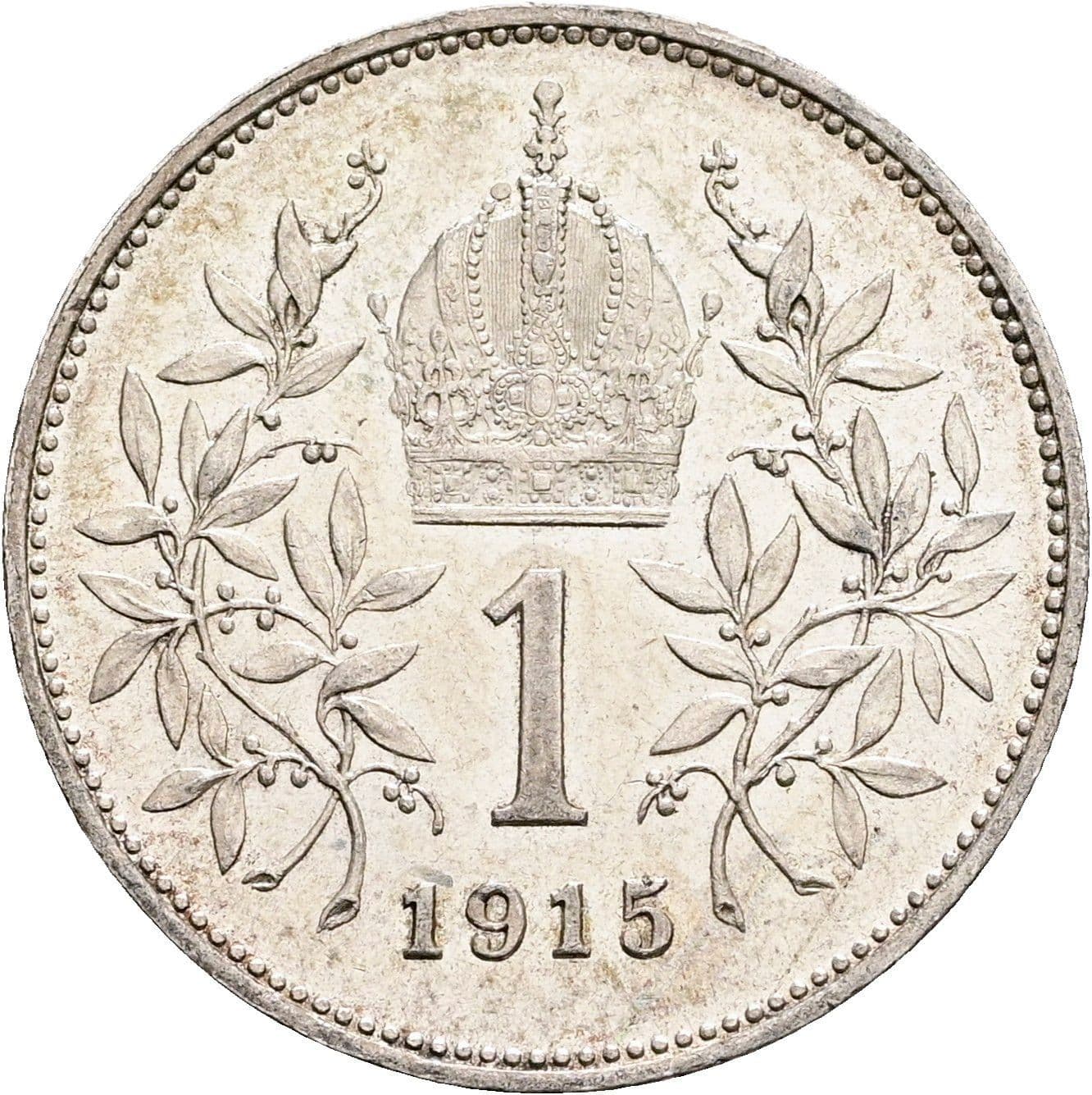 1 Krone Franz Joseph I. 1848-1916 1915 – Rückseite