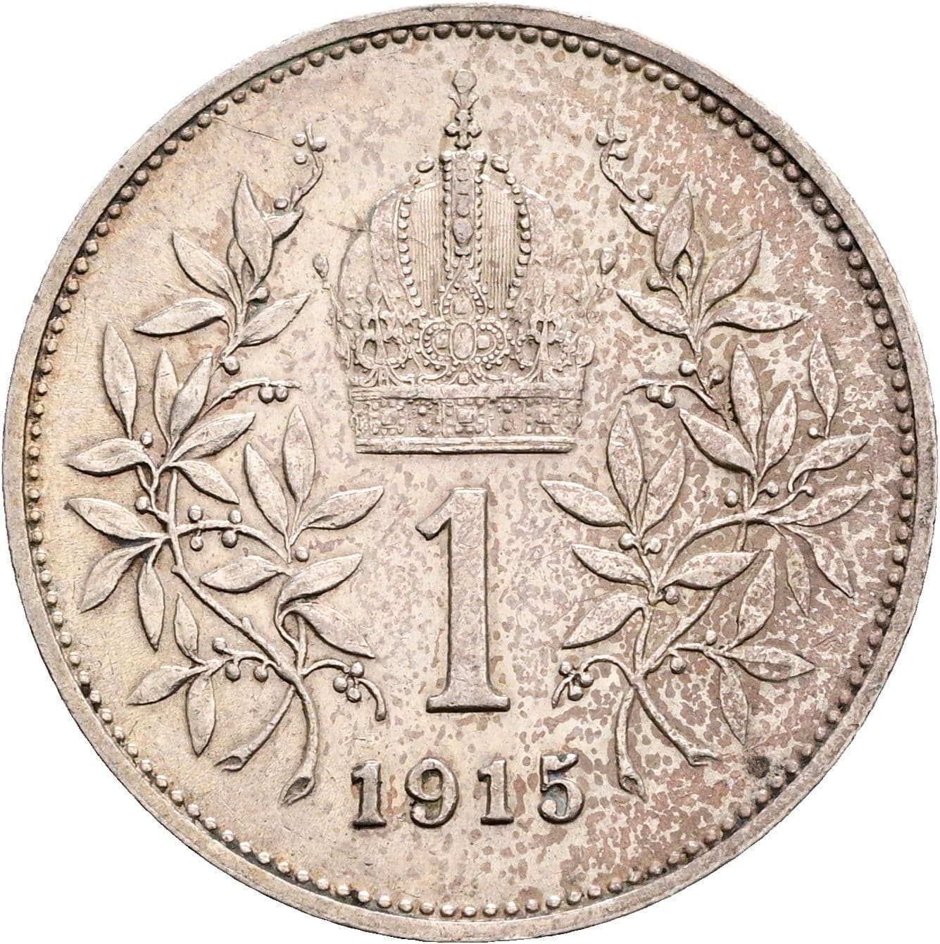 1 Krone Franz Joseph I. 1848-1916 1915 – Rückseite