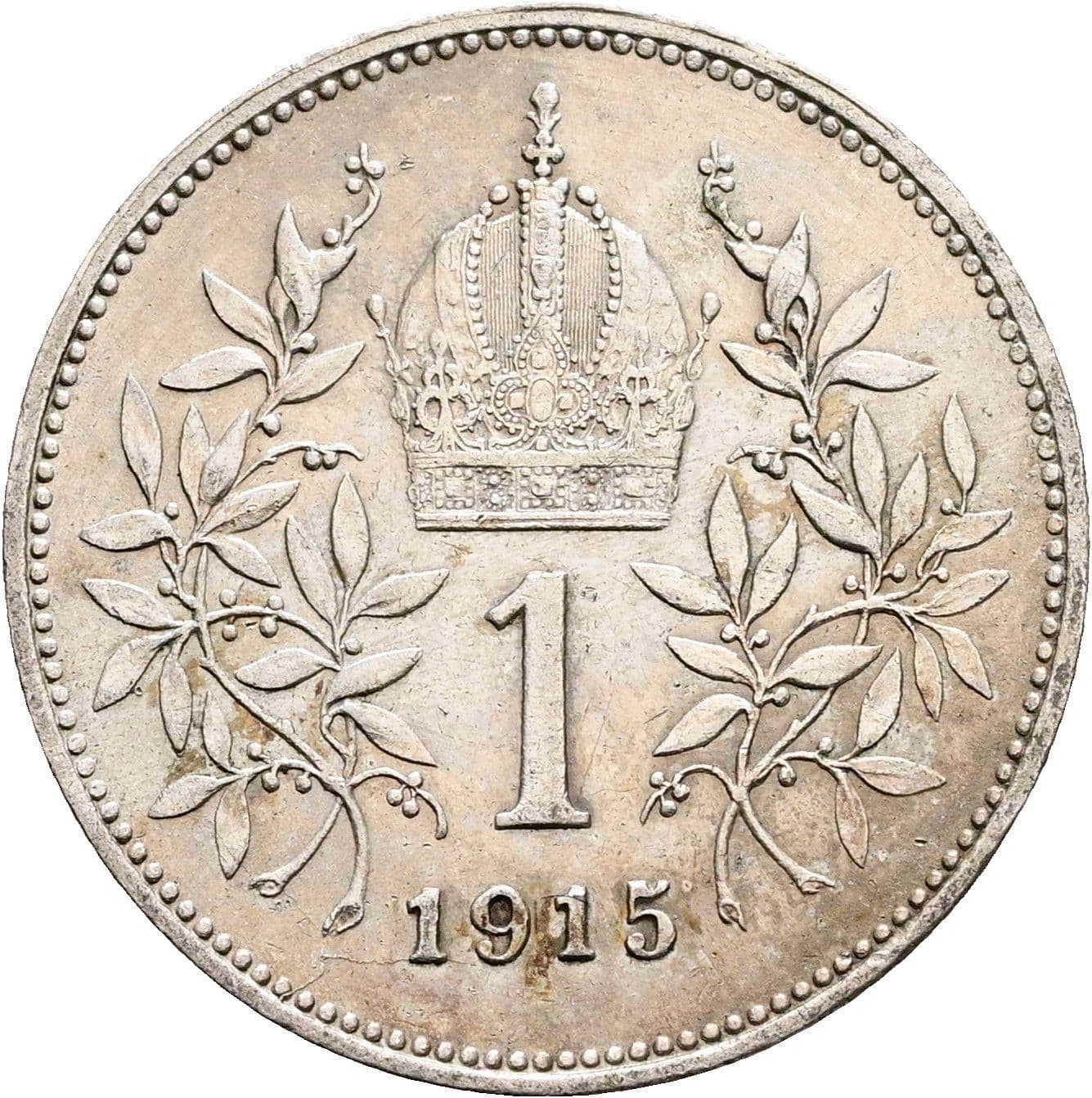 1 Krone Franz Joseph I. 1848-1916 1915 – Rückseite
