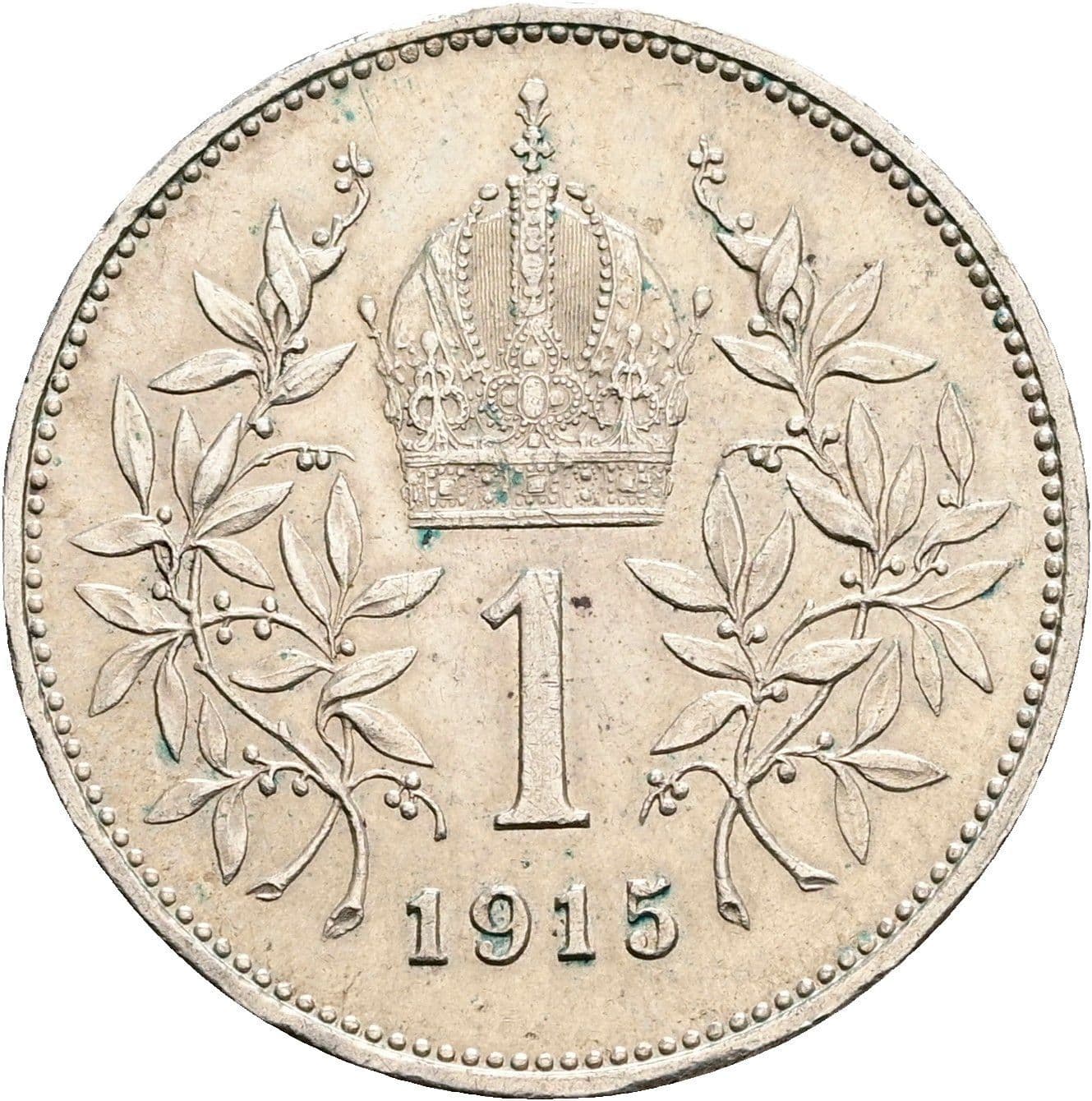 1 Krone Franz Joseph I. 1848-1916 1915 – Rückseite