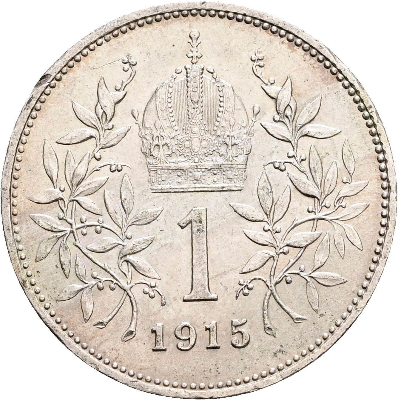 1 Krone Franz Joseph I. 1848-1916 1915 – Rückseite