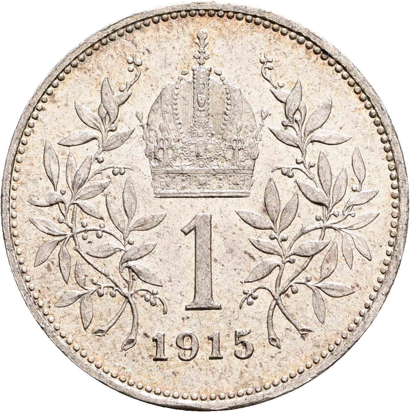 1 Krone Franz Joseph I. 1848-1916 1915 – Rückseite