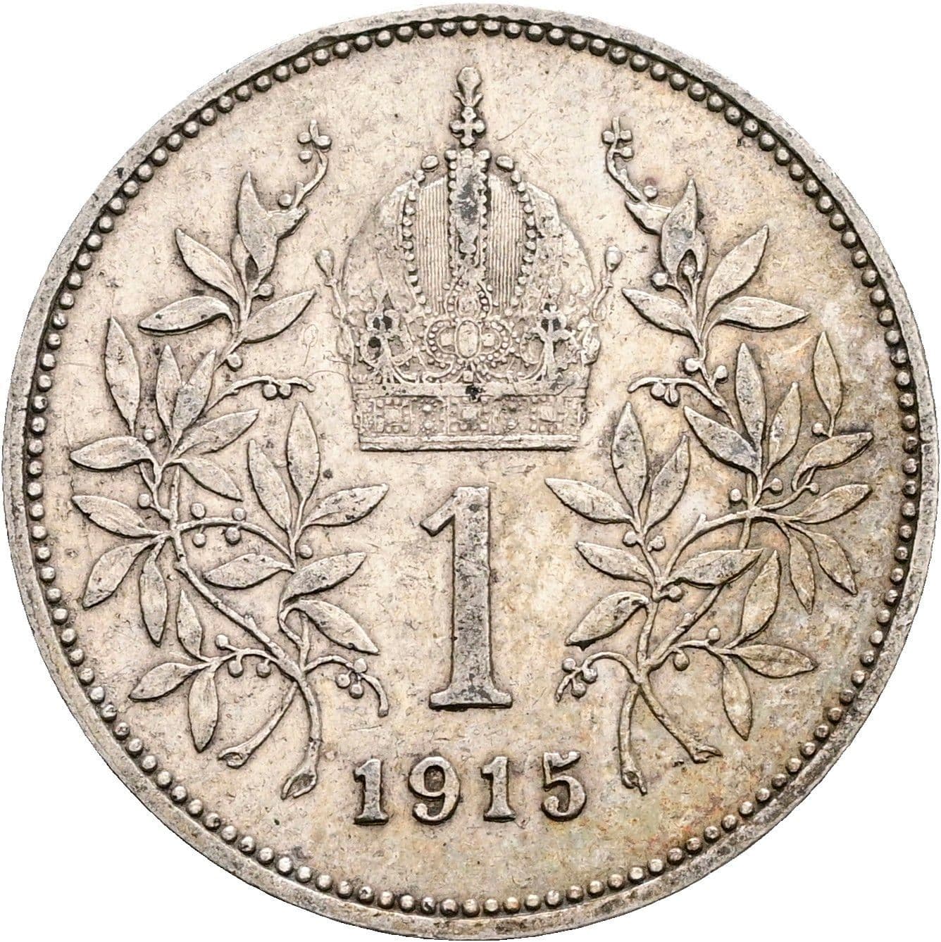 1 Krone Franz Joseph I. 1848-1916 1915 – Rückseite