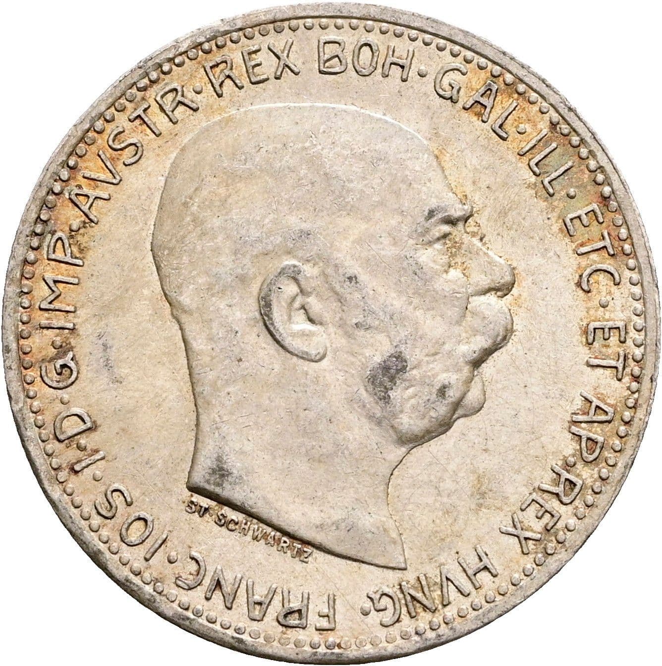1 Krone Franz Joseph I. 1848-1916 1914 – Vorderseite