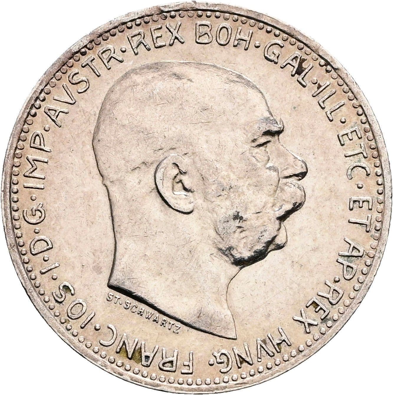 1 Krone Franz Joseph I. 1848-1916 1915 – Vorderseite
