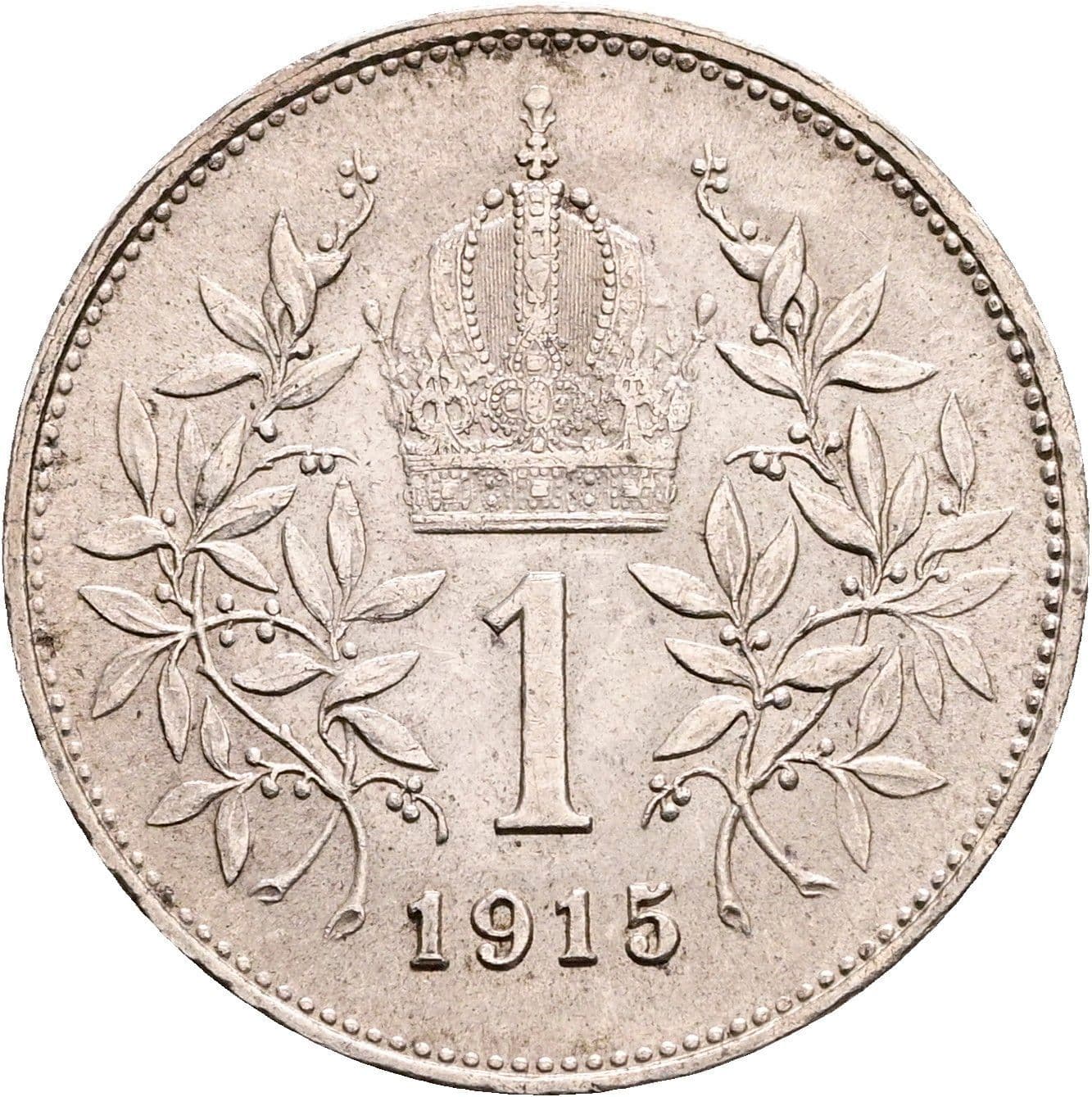 1 Krone Franz Joseph I. 1848-1916 1915 – Rückseite