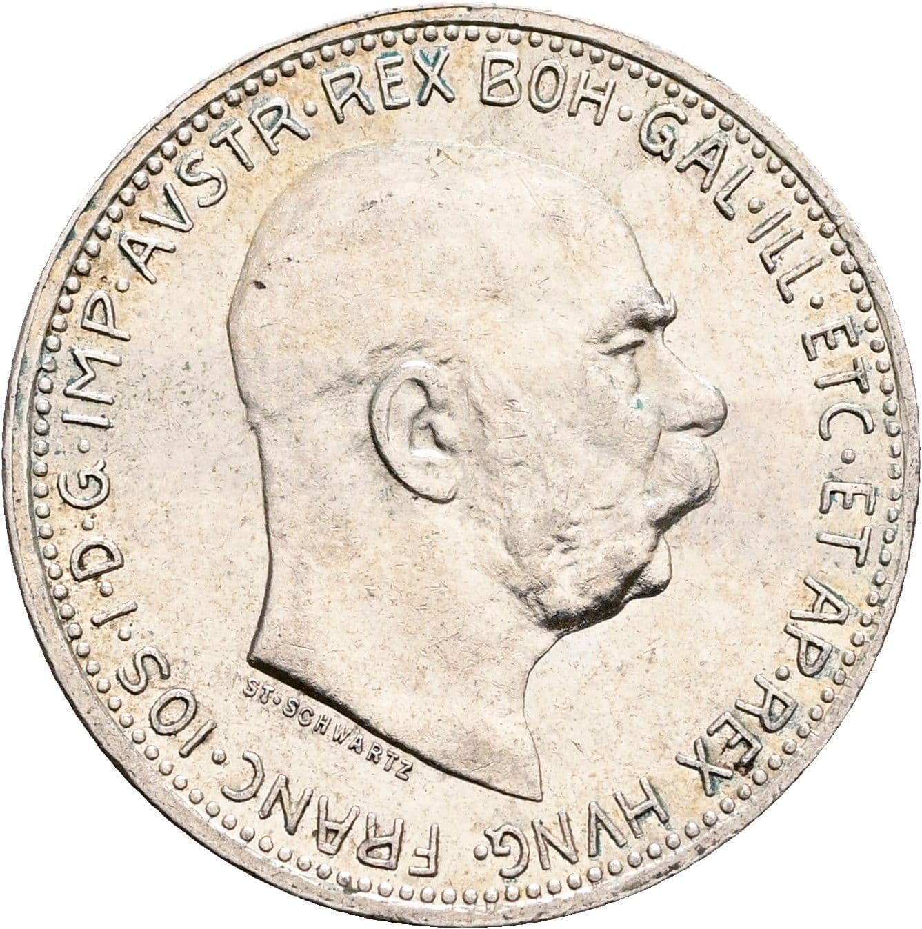 1 Krone Franz Joseph I. 1848-1916 1915 – Vorderseite
