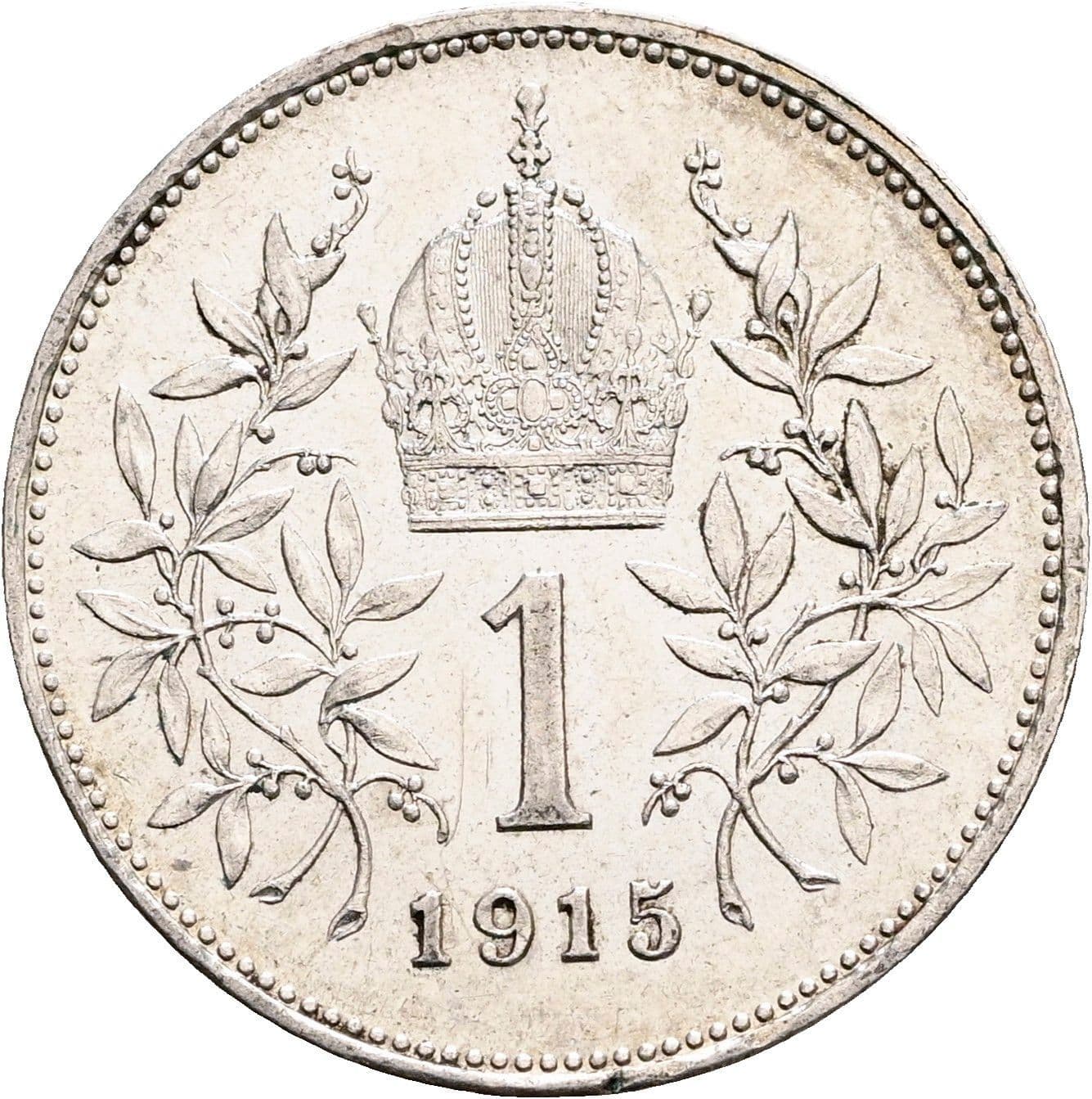 1 Krone Franz Joseph I. 1848-1916 1915 – Rückseite