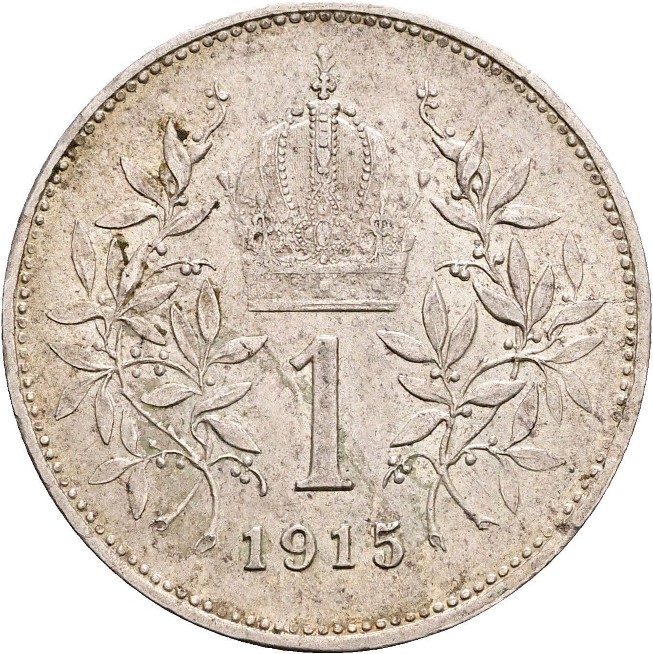 1 Krone Franz Joseph I. 1848-1916 1915 – Rückseite